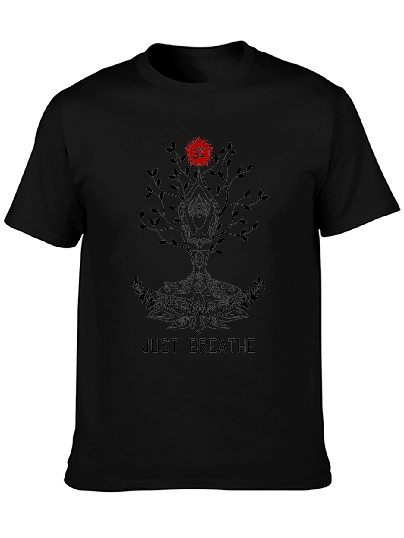 Just Breathe Tree Graphic Tee