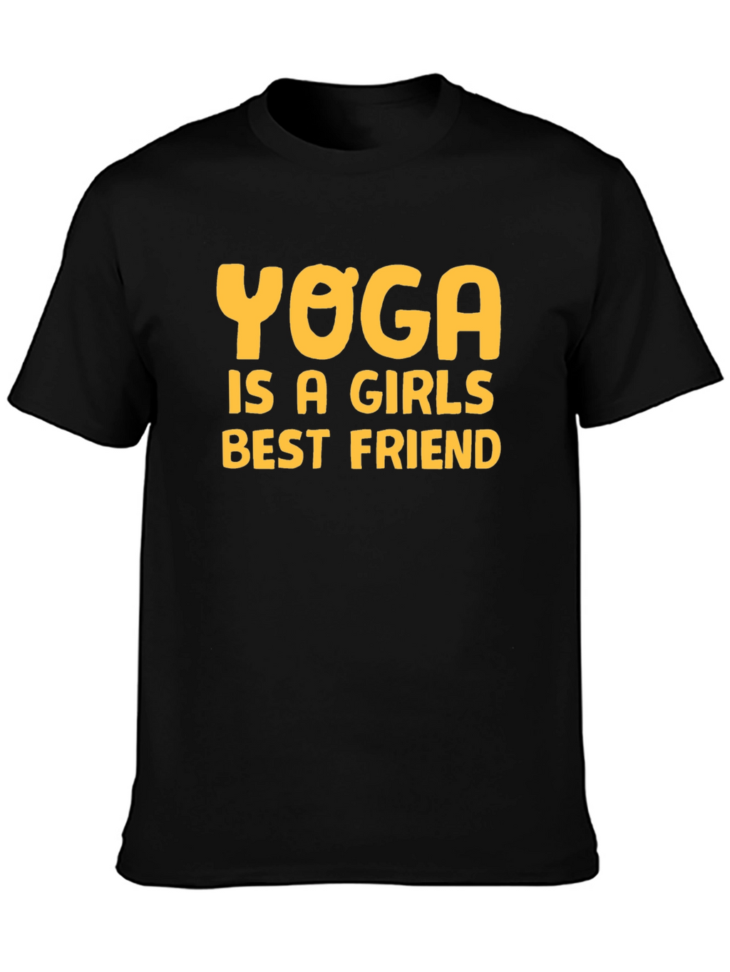 Yoga is a Girls Best Friend Black T-Shirt