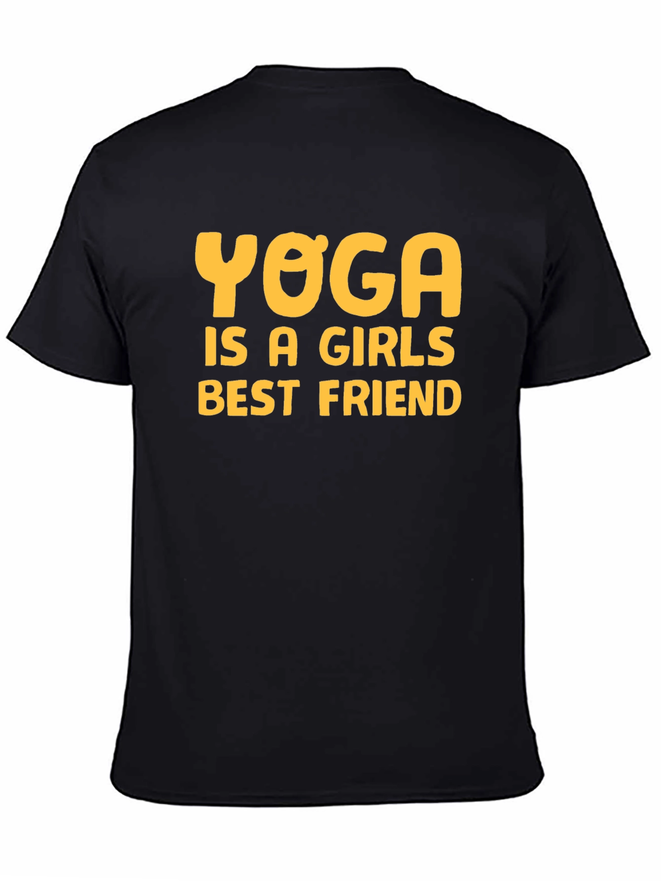 Yoga is a Girls Best Friend Black T-Shirt