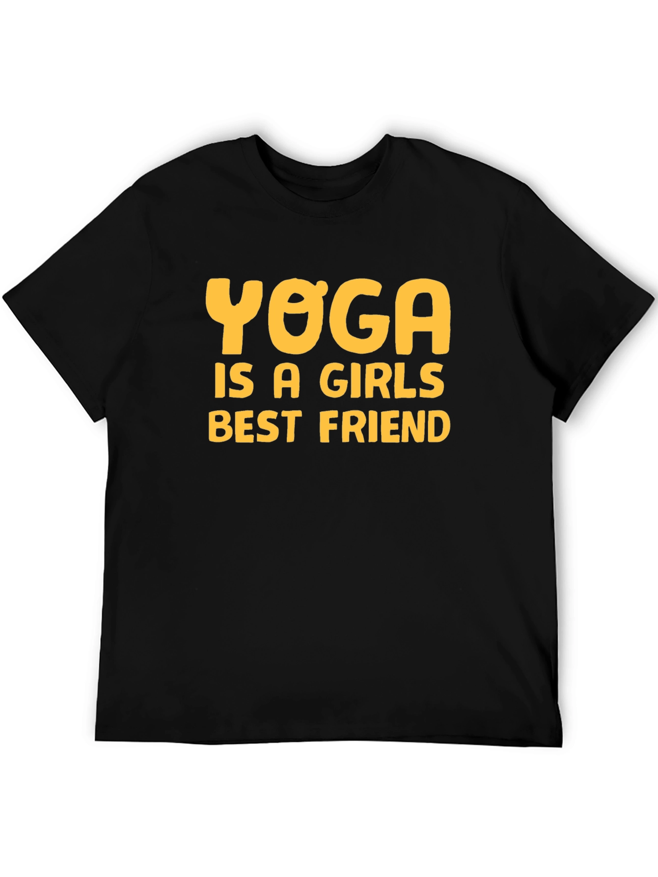 Yoga is a Girls Best Friend Black T-Shirt