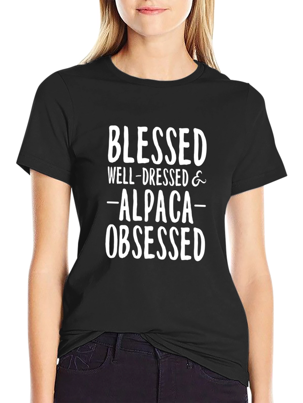 Blessed Alpaca Obsessed Graphic Tee
