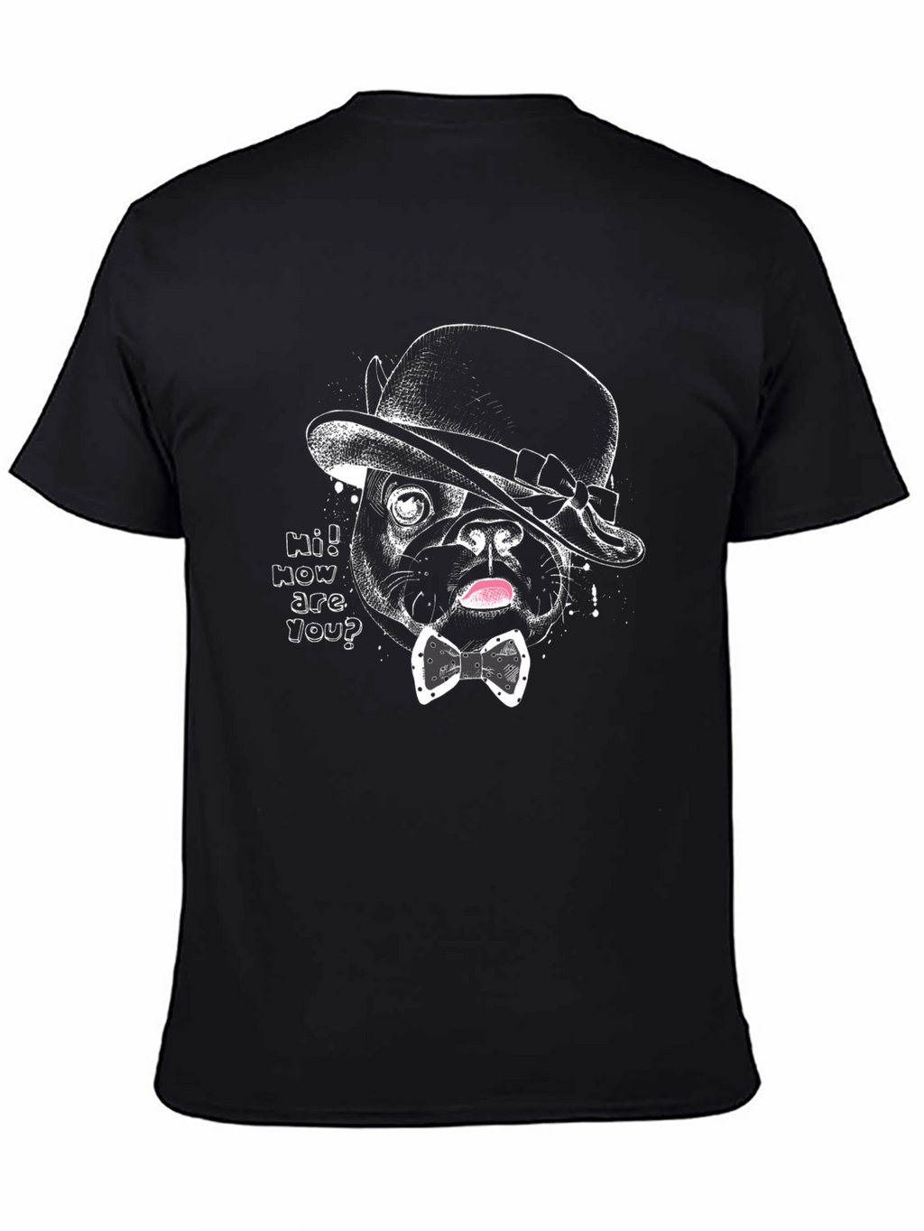Dog in Hat Graphic T-Shirt