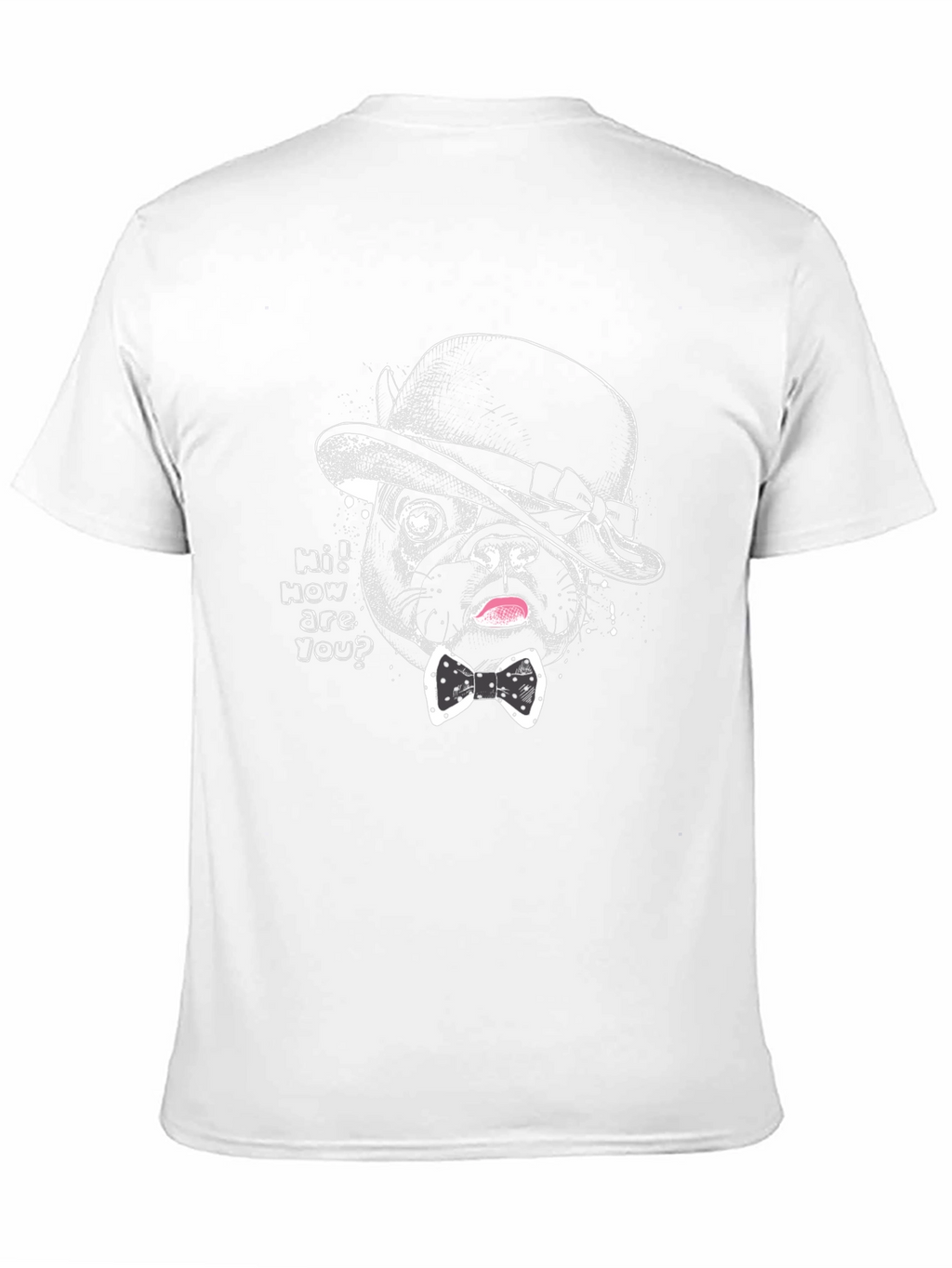 Dog in Hat Graphic T-Shirt