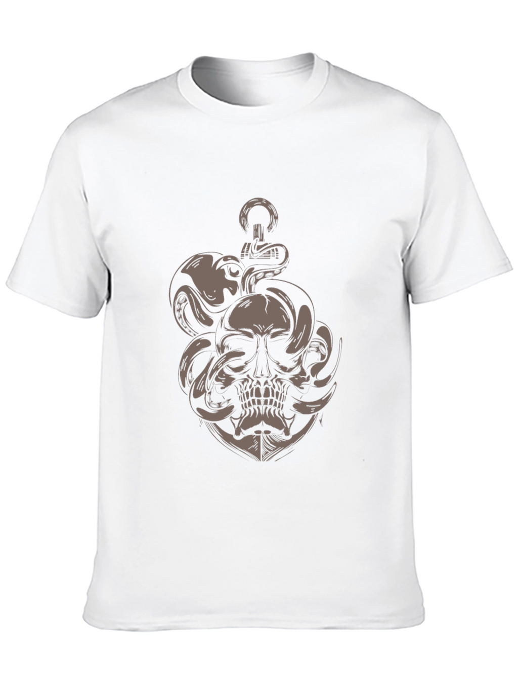 Skull Octopus Anchor Graphic Tee