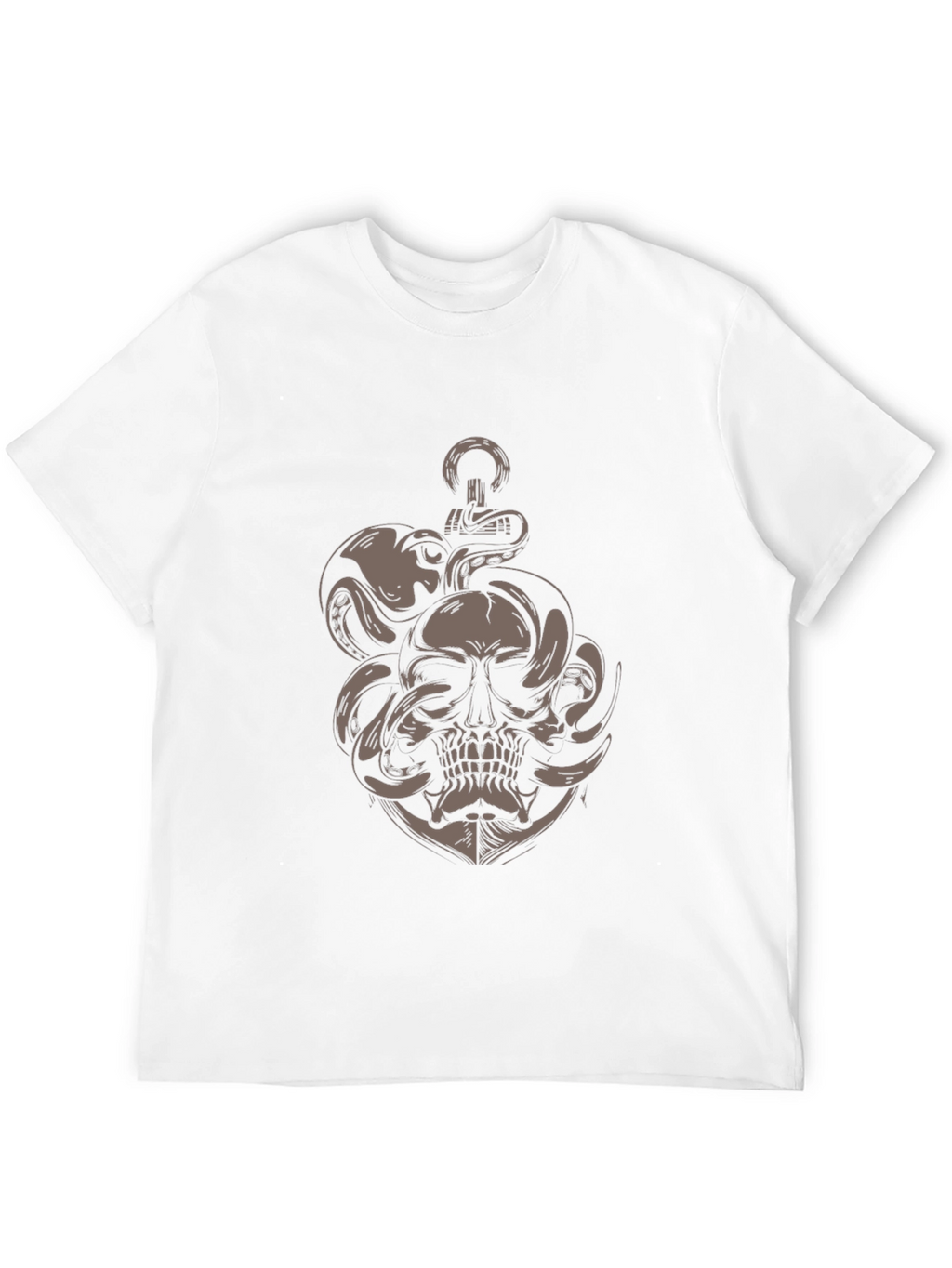 Skull Octopus Anchor Graphic Tee
