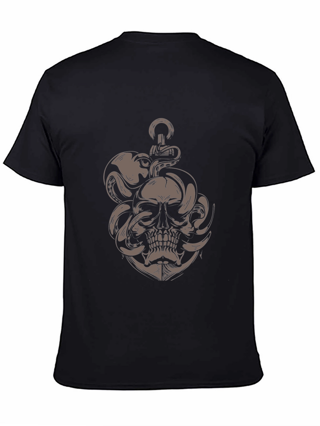 Skull Octopus Anchor Graphic Tee