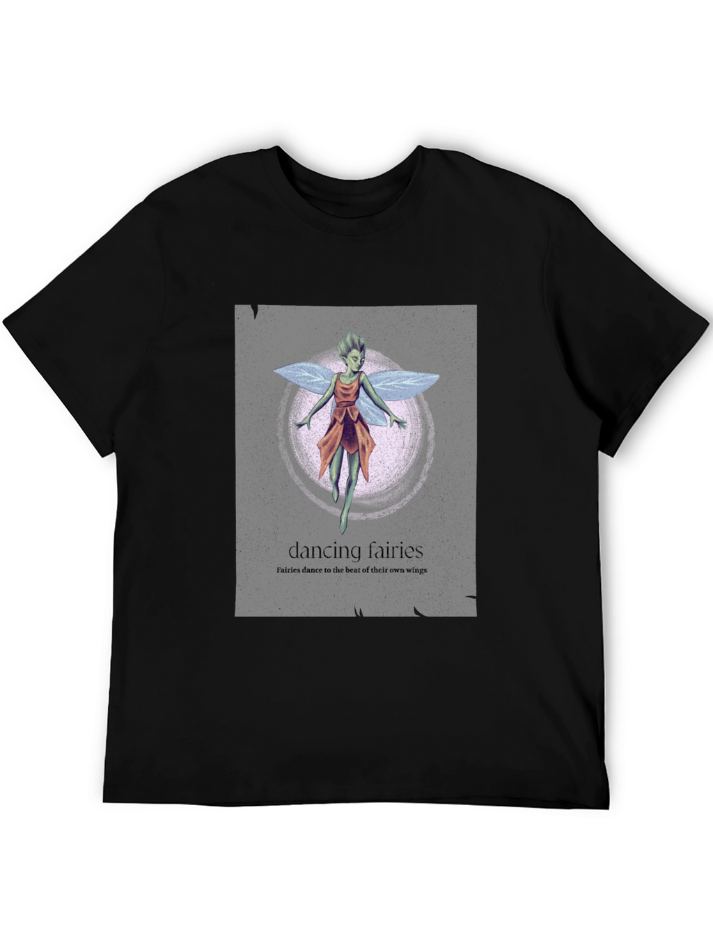 Dancing Fairies Graphic Tee - Unique Design Soft Cotton
