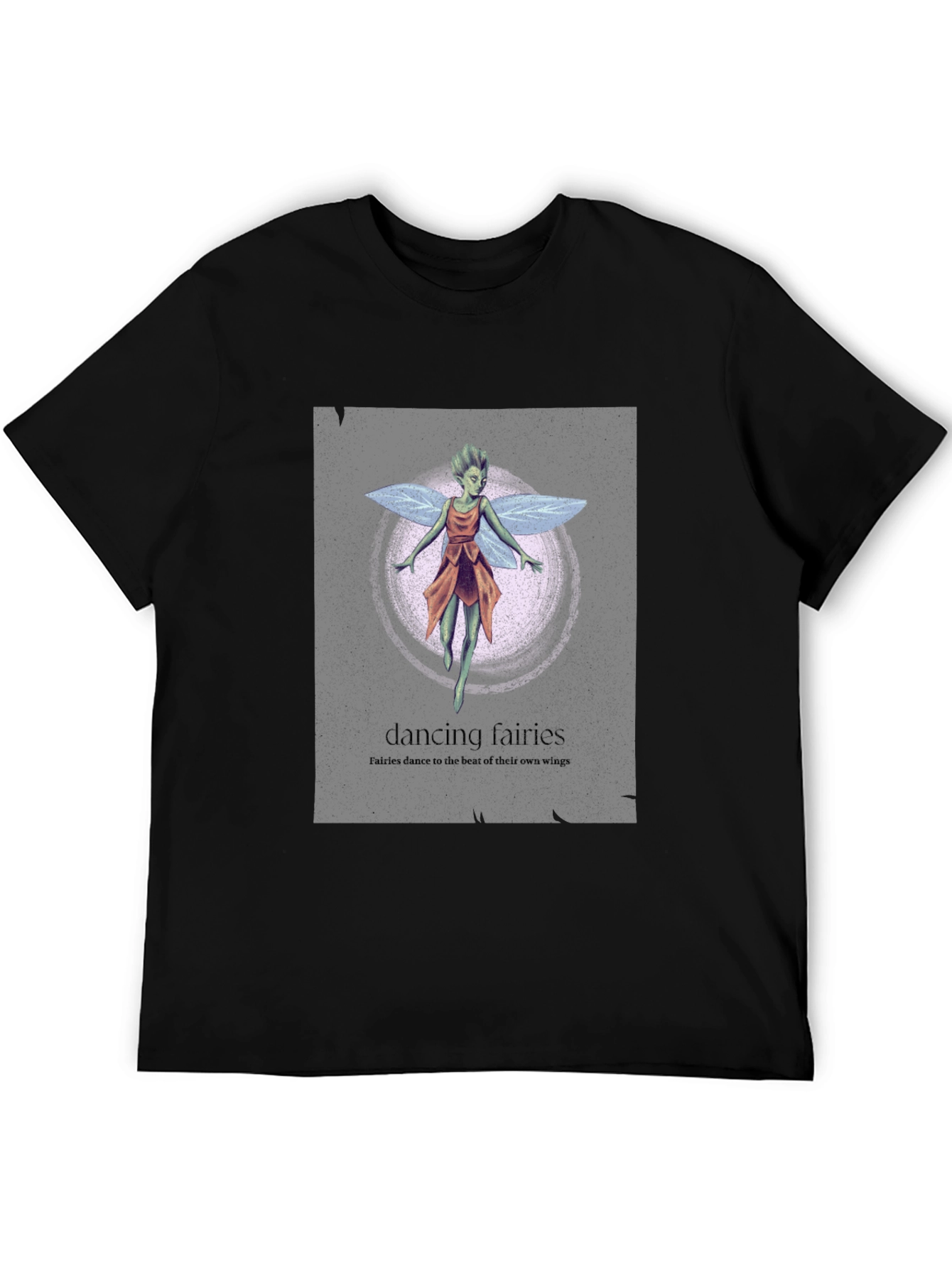 Dancing Fairies Graphic Tee - Unique Design Soft Cotton
