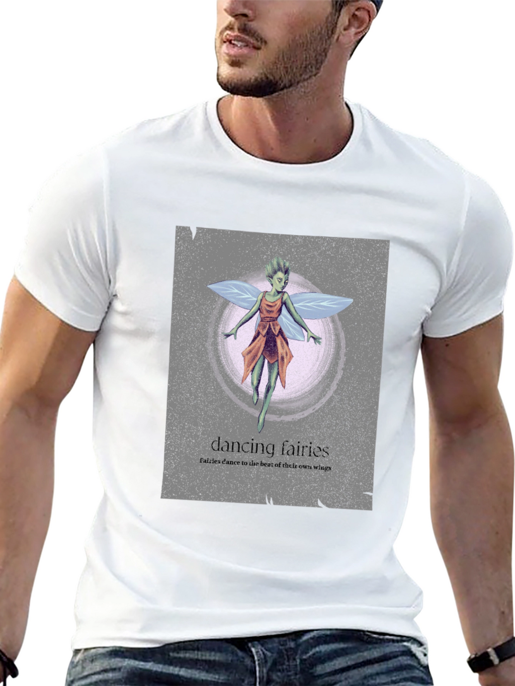 Dancing Fairies Graphic Tee - Unique Design Soft Cotton