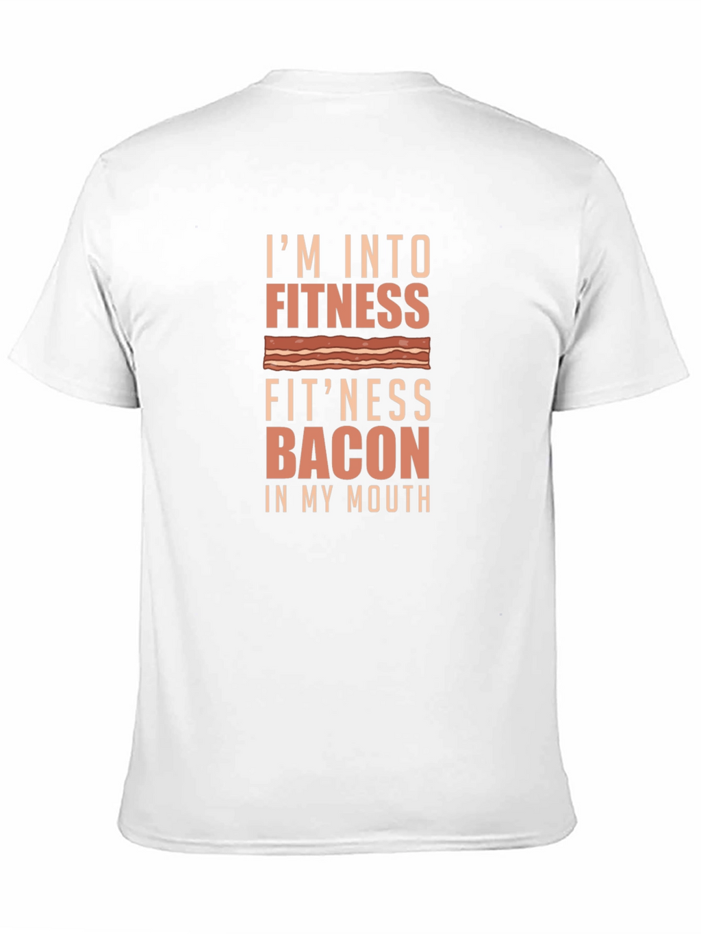 Fitness Bacon Funny T-Shirt - Gym Humor Tee