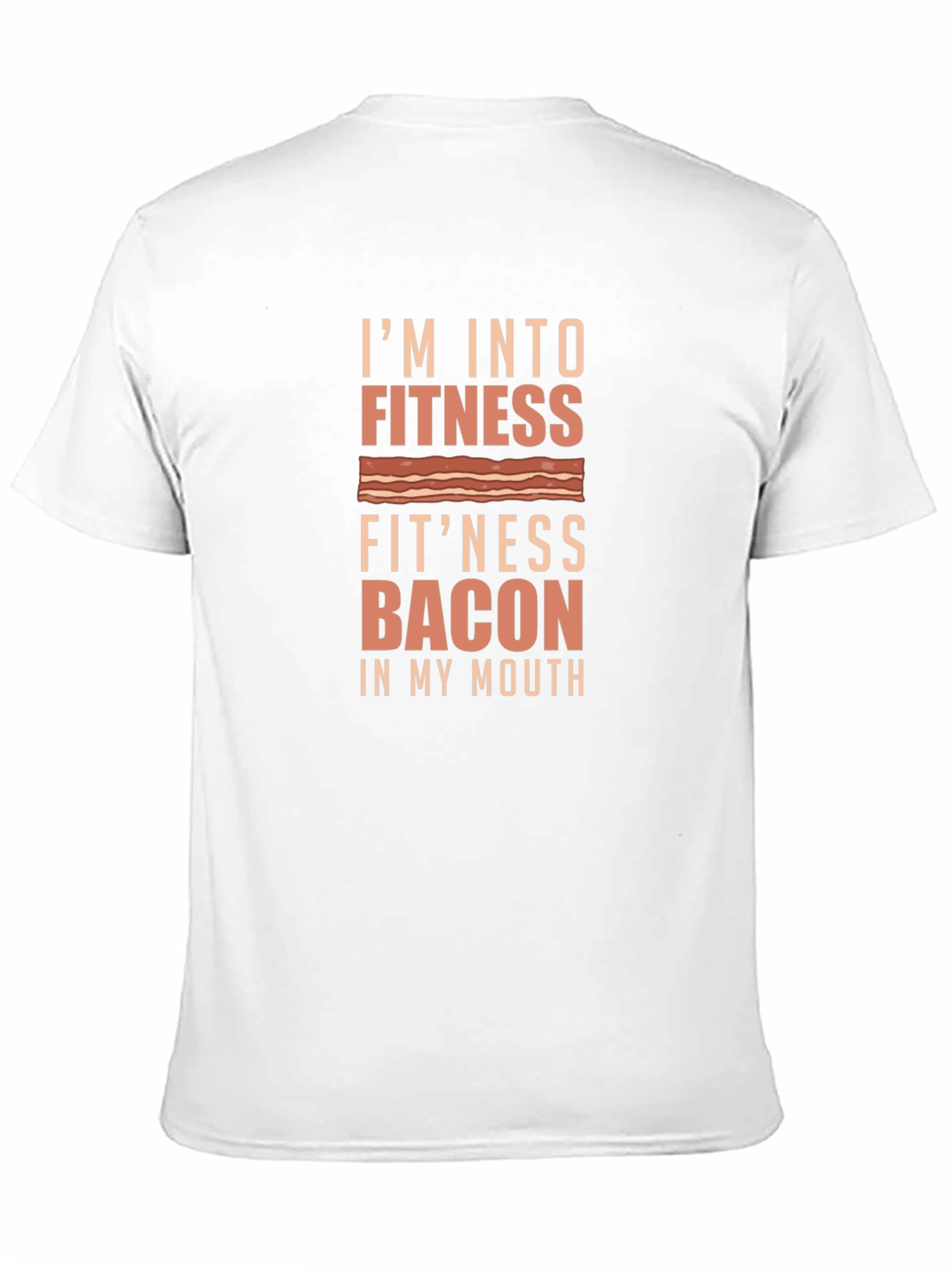 Fitness Bacon Funny T-Shirt - Gym Humor Tee