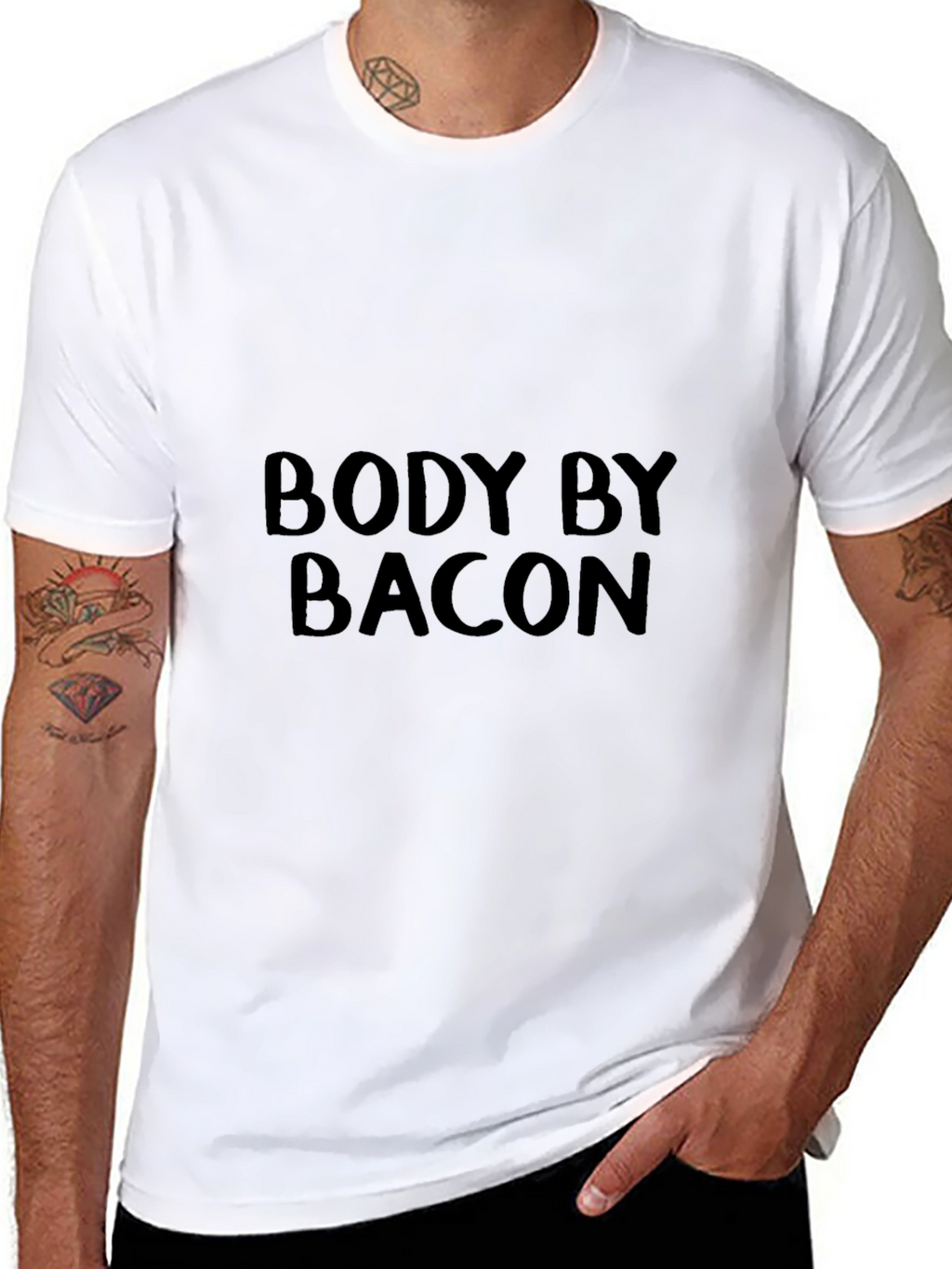 Body by Bacon T-Shirt - Funny Foodie Tee