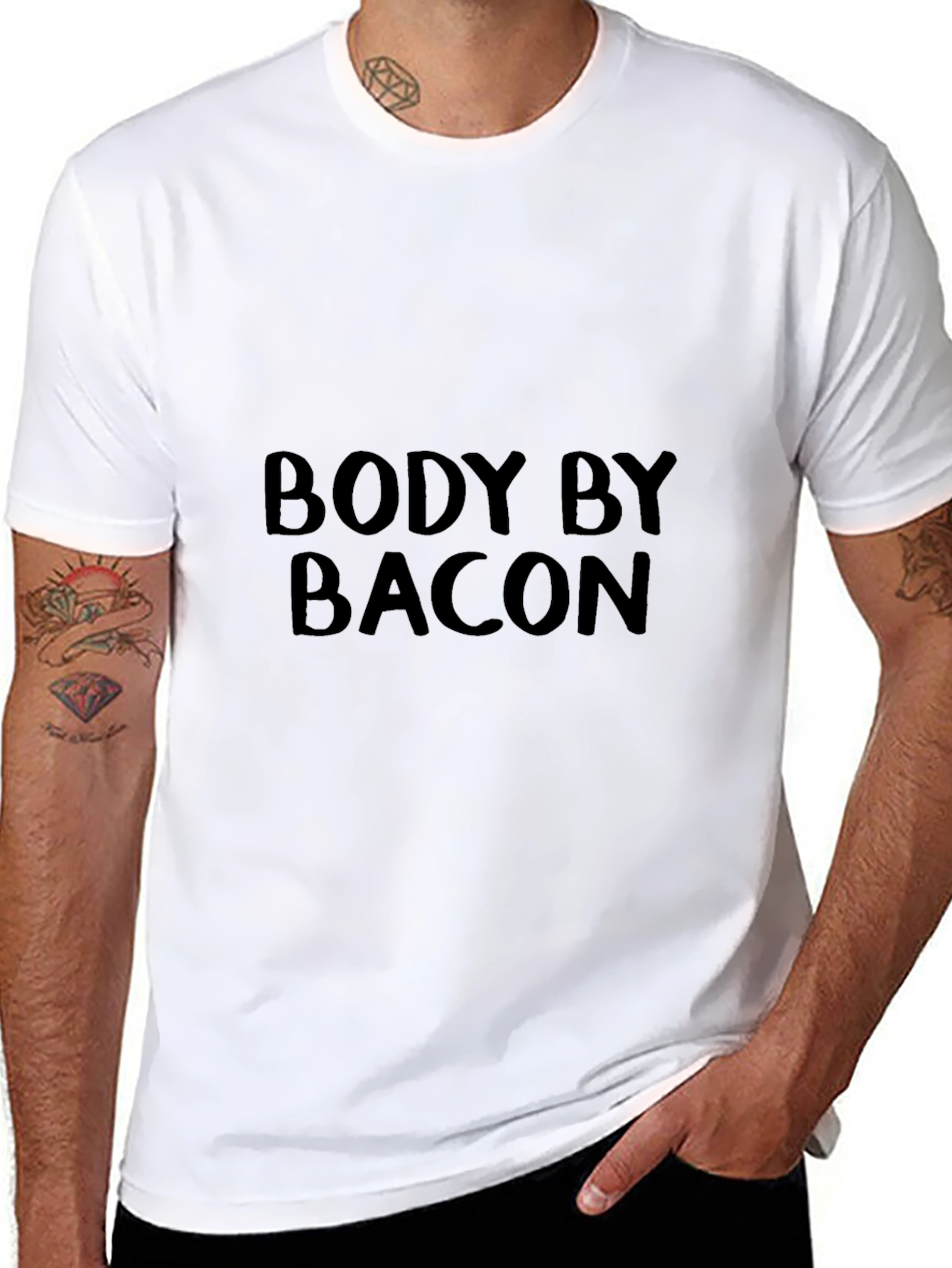 Body by Bacon T-Shirt - Funny Foodie Tee