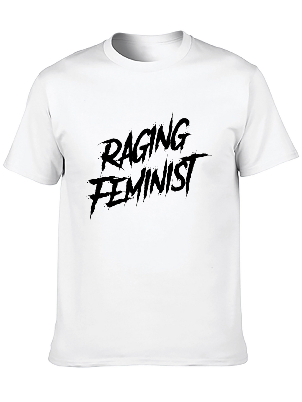Raging Feminist Graphic T-Shirt - Black