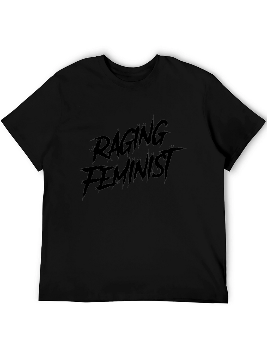 Raging Feminist Graphic T-Shirt - Black