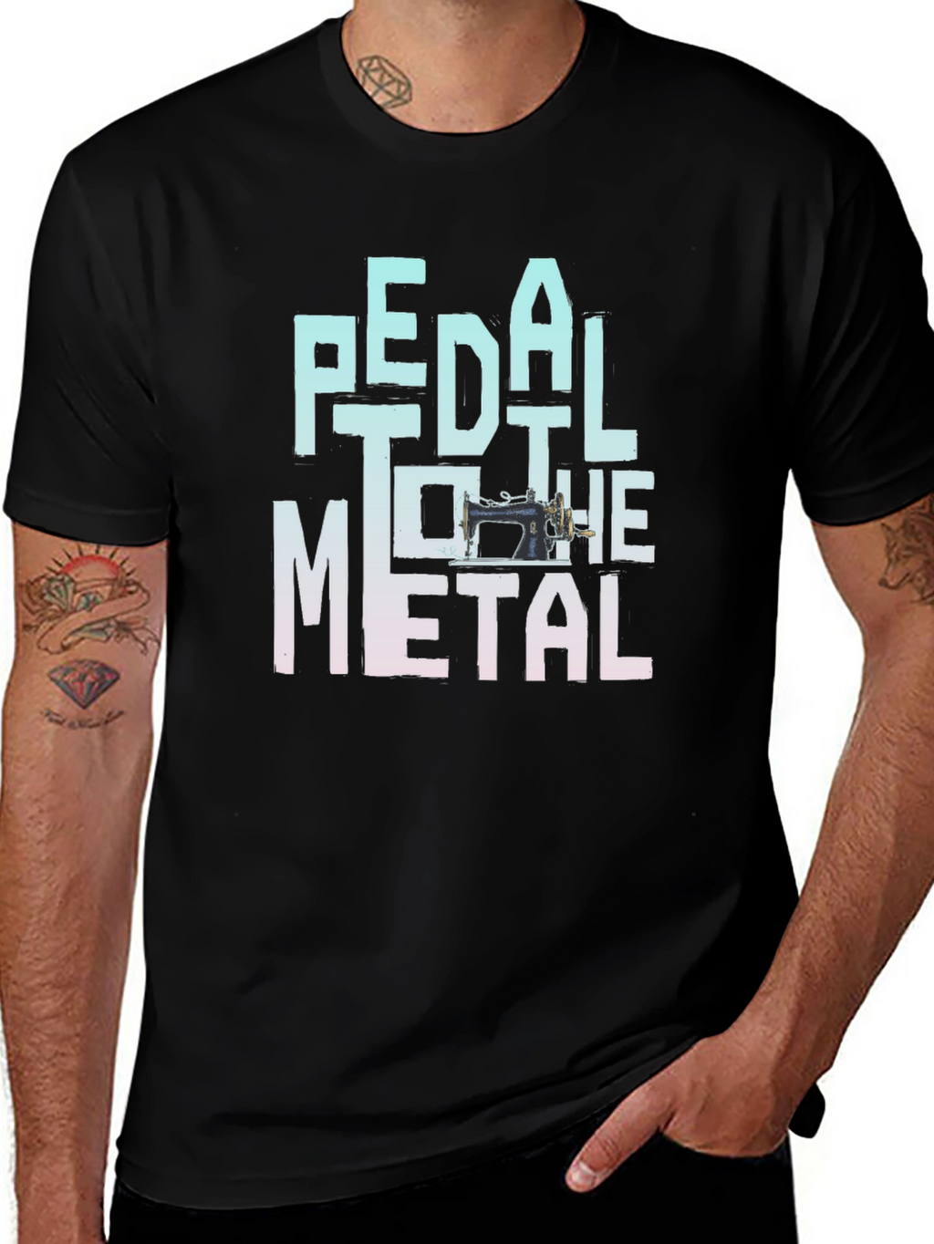 Pedal to the Metal Sewing Machine T-Shirt