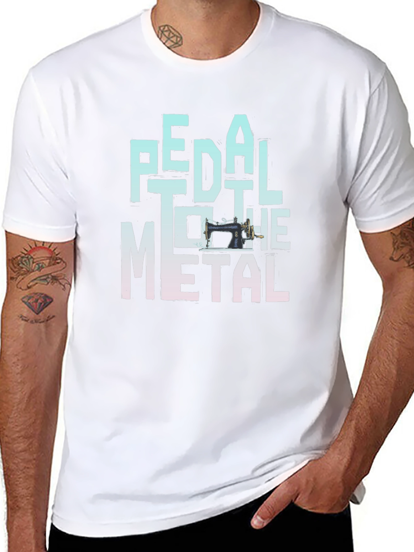 Pedal to the Metal Sewing Machine T-Shirt
