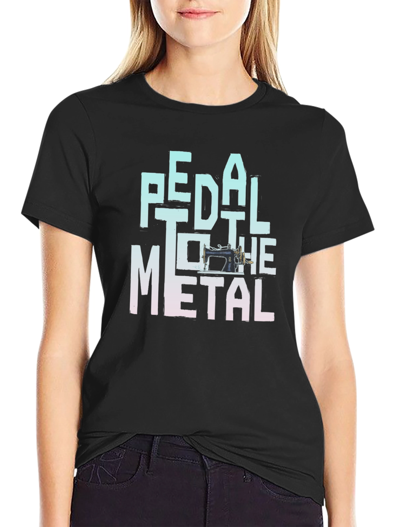 Pedal to the Metal Sewing Machine T-Shirt