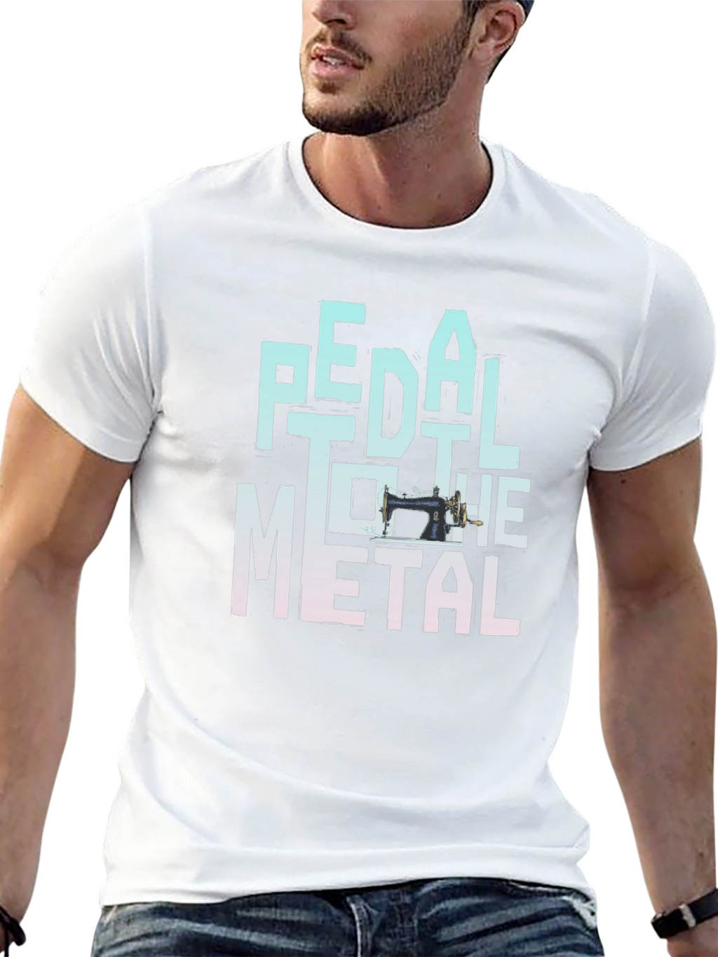 Pedal to the Metal Sewing Machine T-Shirt