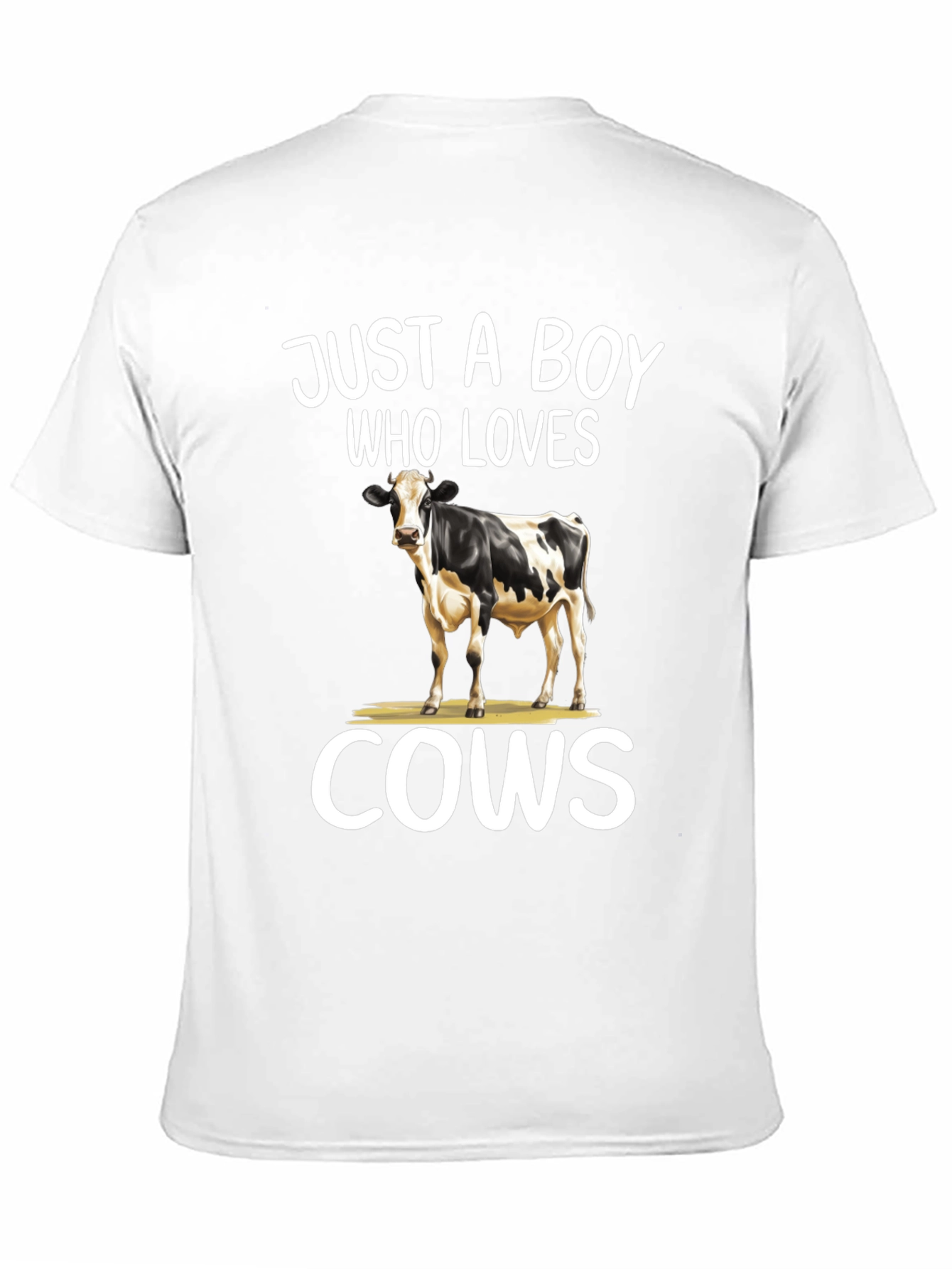 Cow Lover T-Shirt - Just a Boy Who Loves Cows Design