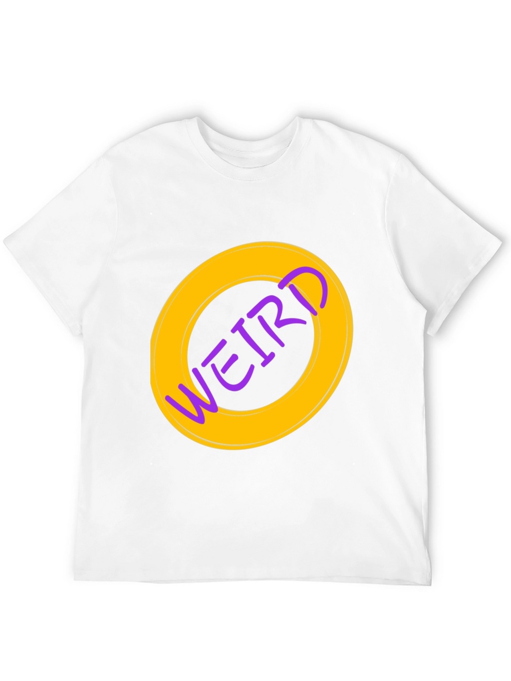 Weird Graphic Tee - Black Cotton Casual Shirt