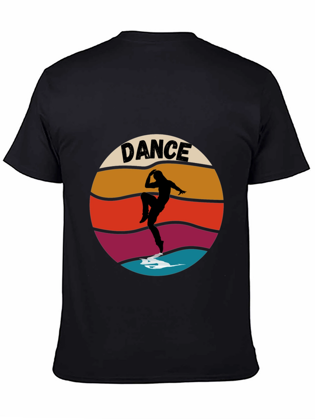 Retro Dance Silhouette Graphic T-Shirt