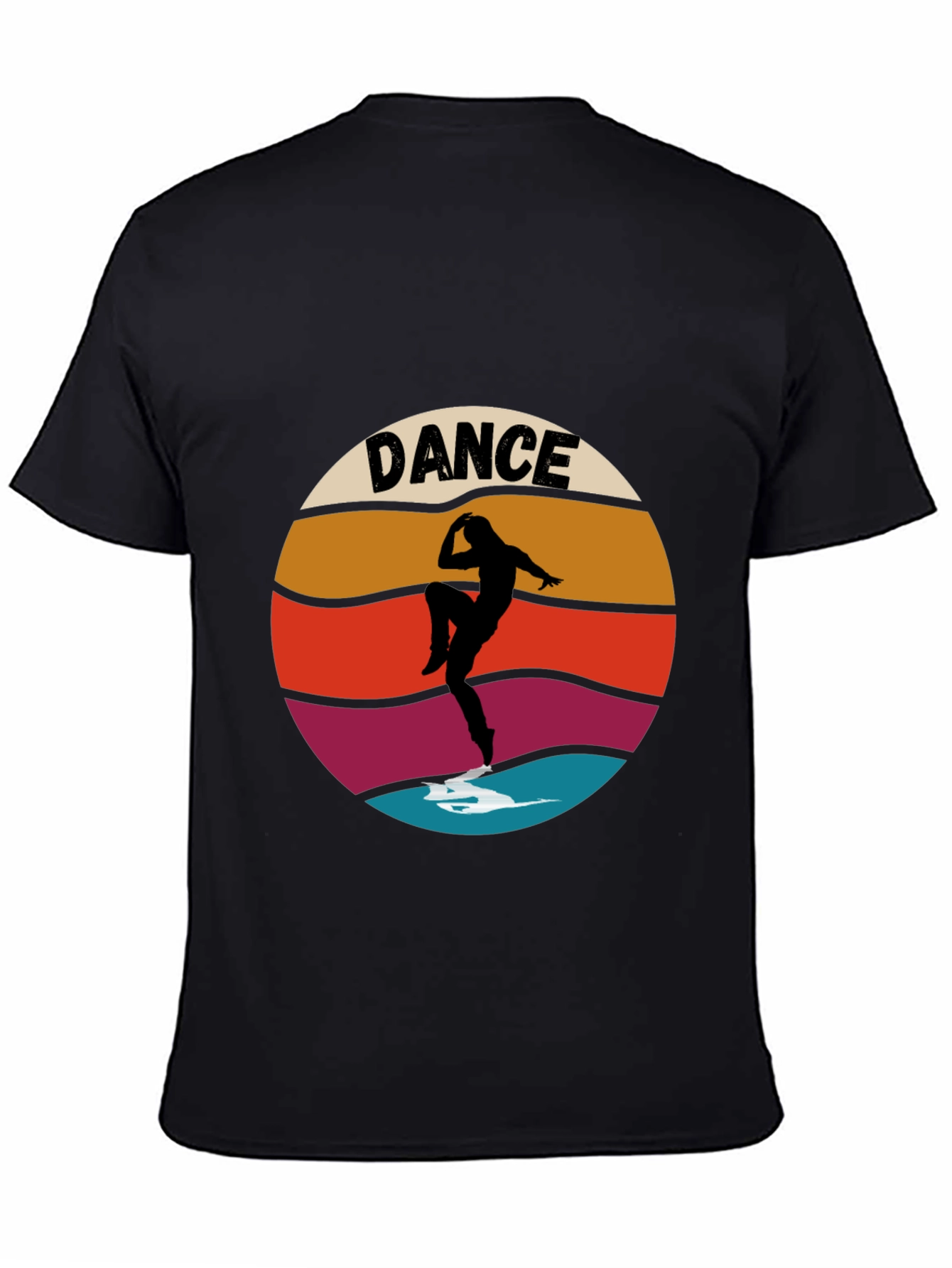 Retro Dance Silhouette Graphic T-Shirt