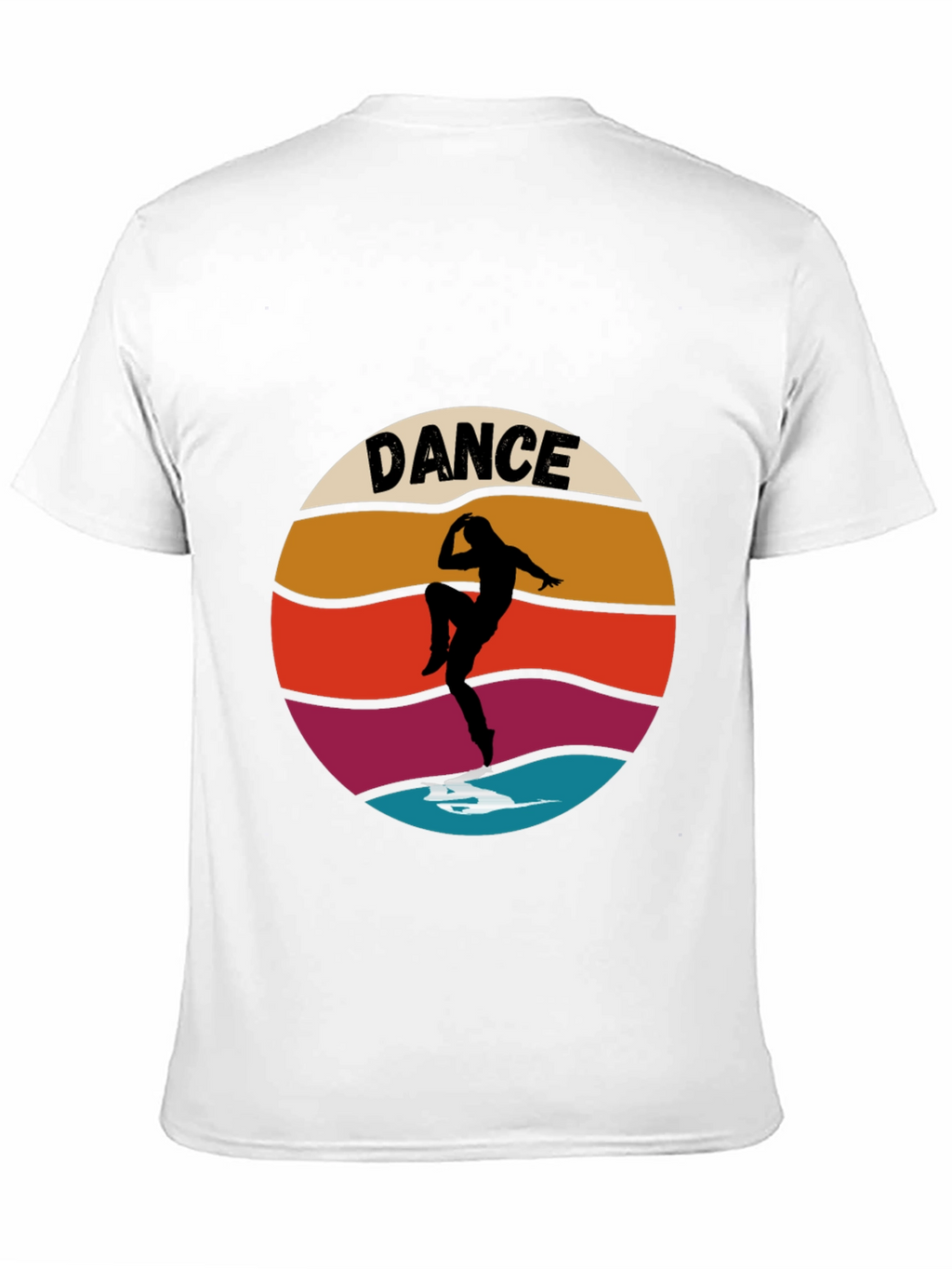 Retro Dance Silhouette Graphic T-Shirt