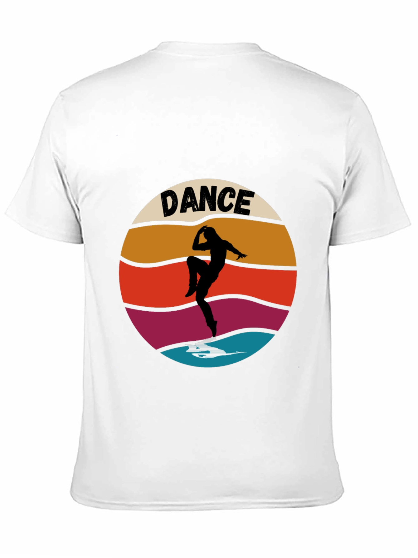 Retro Dance Silhouette Graphic T-Shirt