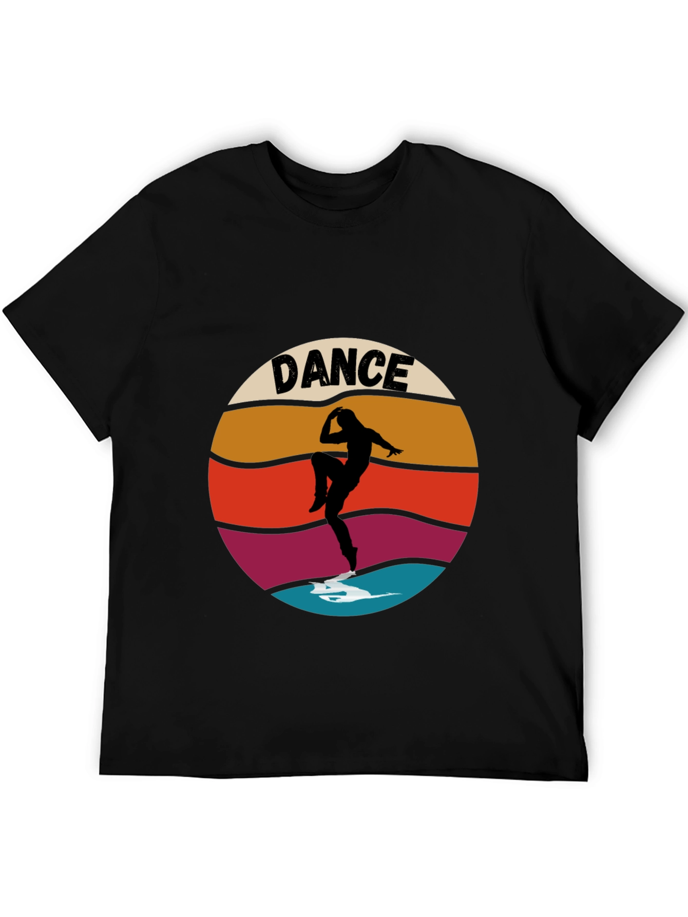Retro Dance Silhouette Graphic T-Shirt