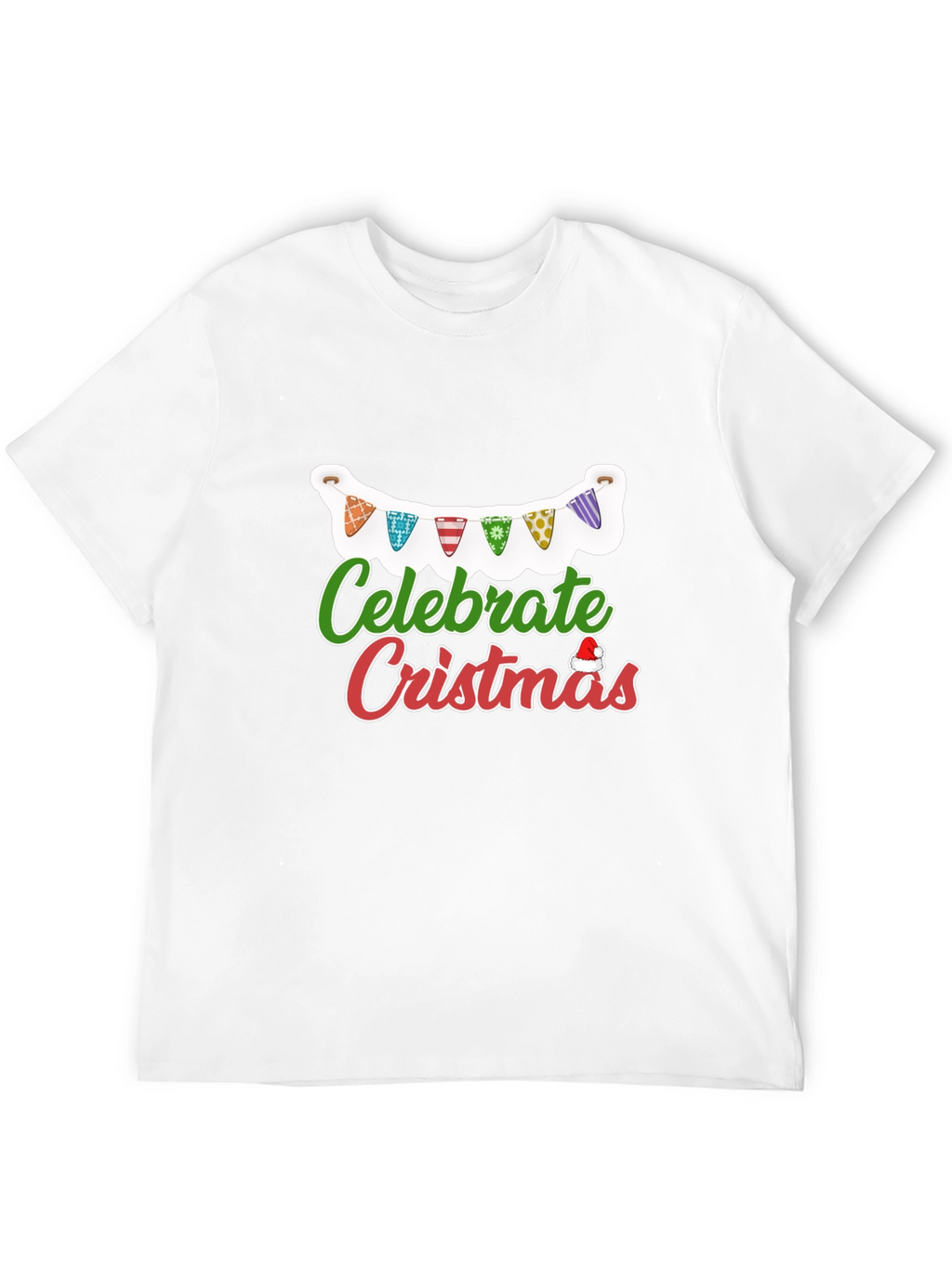 Celebrate Christmas T-Shirt Black Holiday Festive