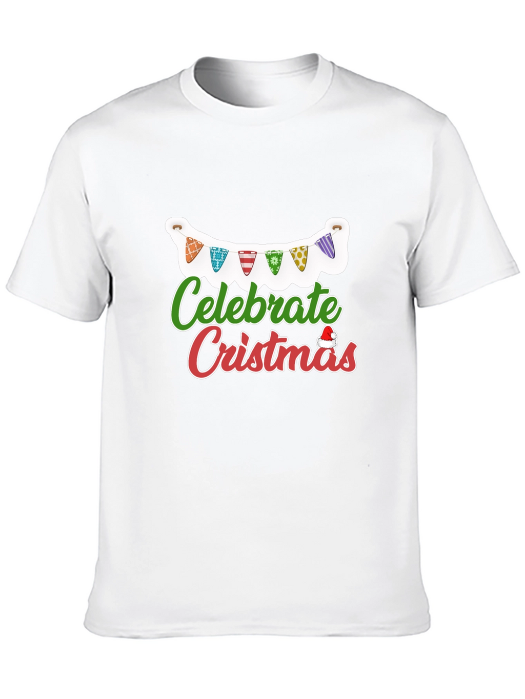 Celebrate Christmas T-Shirt Black Holiday Festive