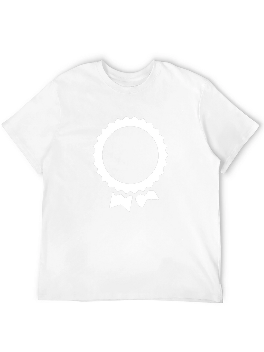 Black T-Shirt with White Award Emblem