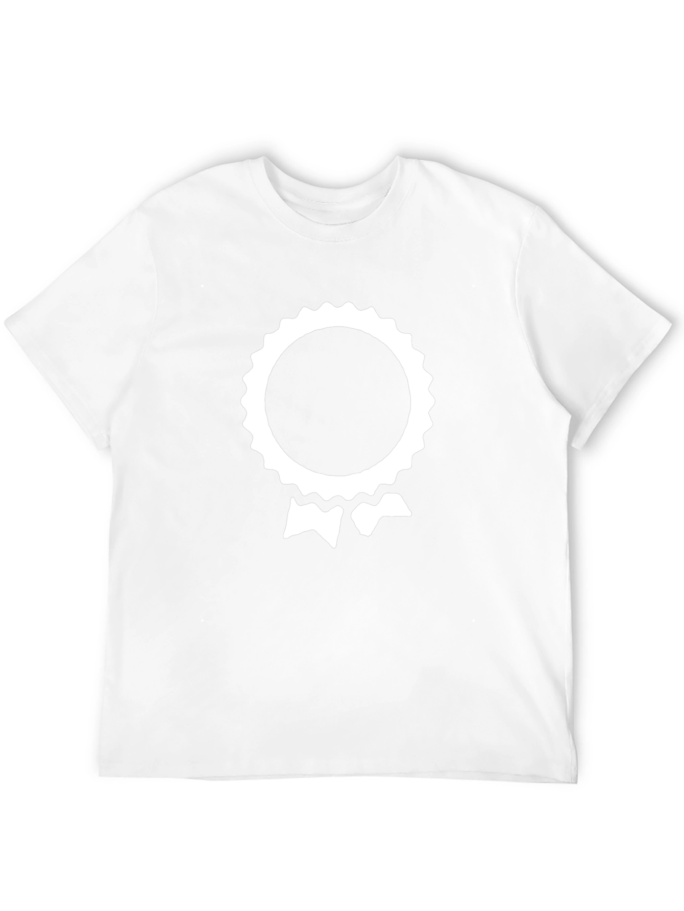 Black T-Shirt with White Award Emblem