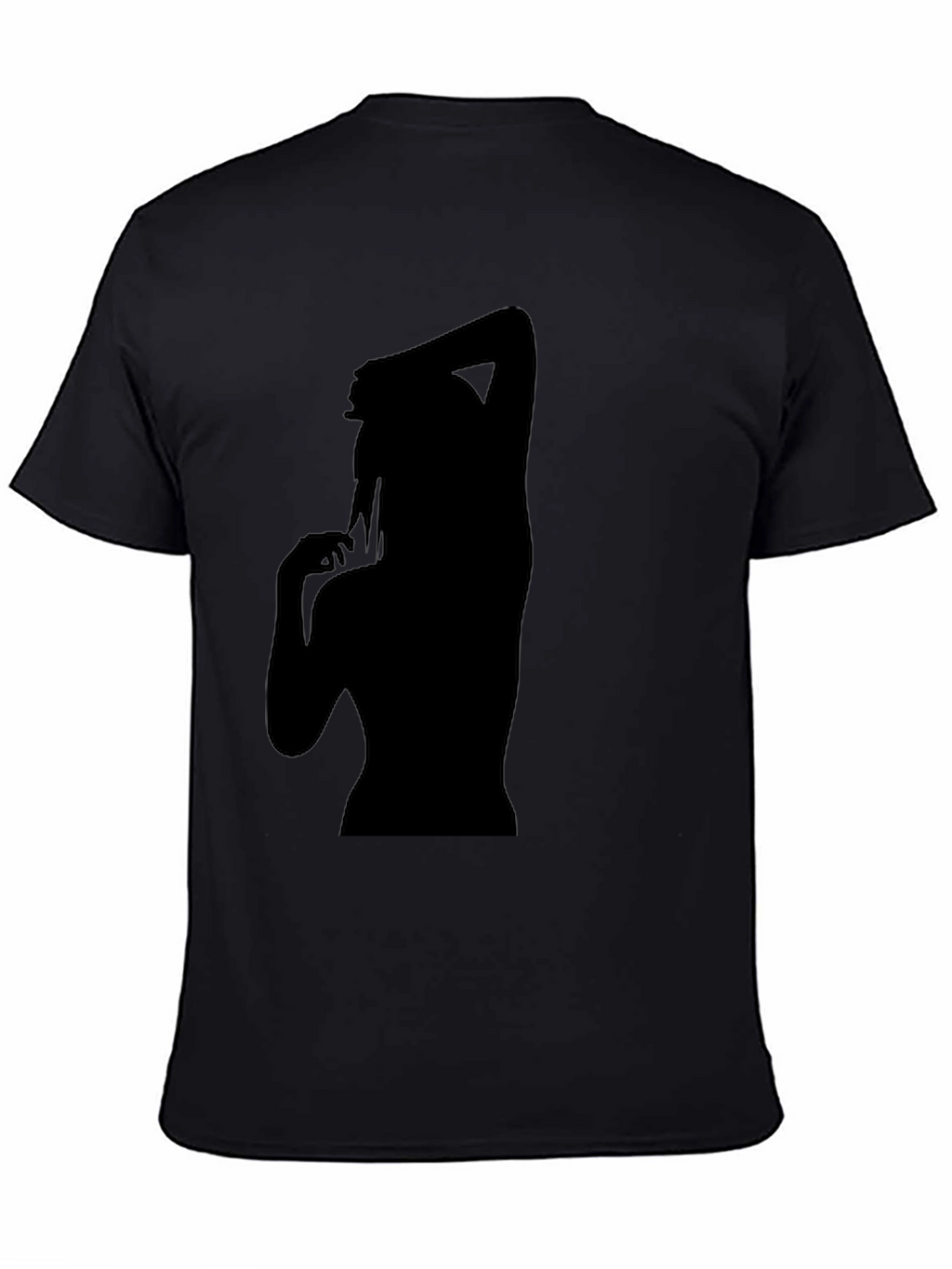 Silhouette Graphic T-Shirt - Trendy Black Tee