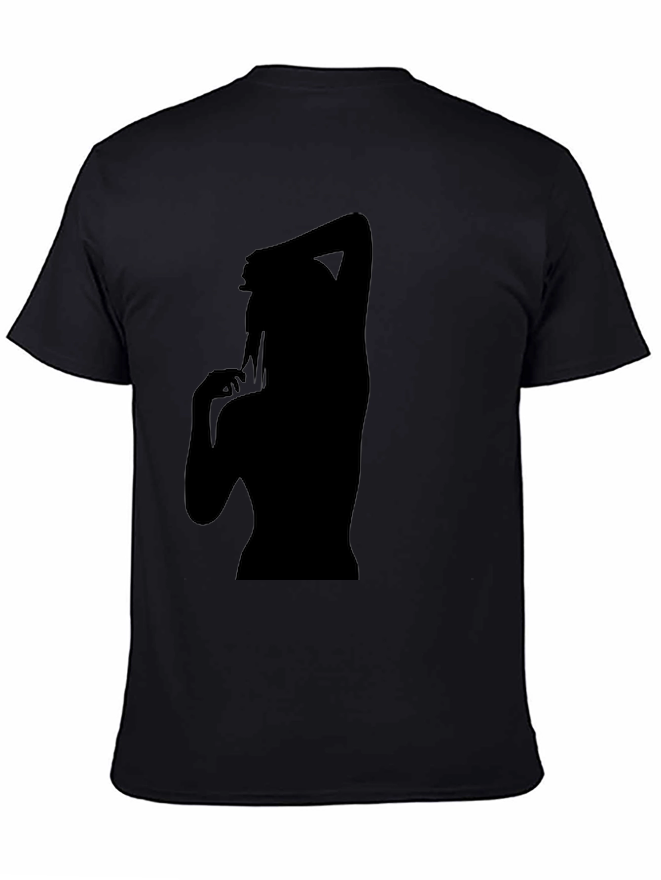 Silhouette Graphic T-Shirt - Trendy Black Tee