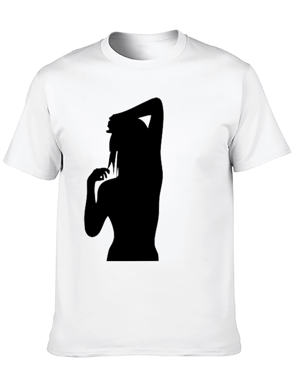 Silhouette Graphic T-Shirt - Trendy Black Tee