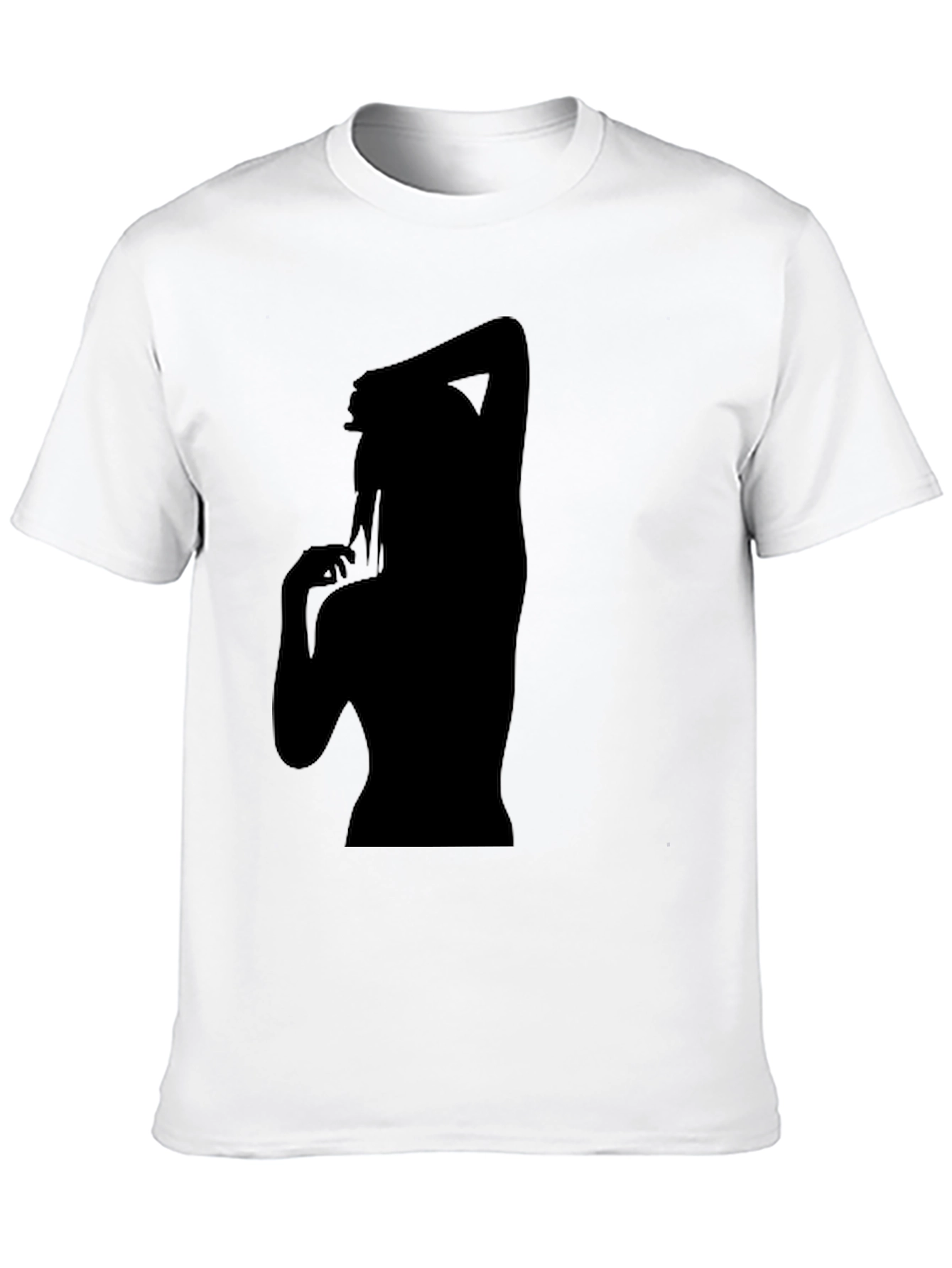 Silhouette Graphic T-Shirt - Trendy Black Tee