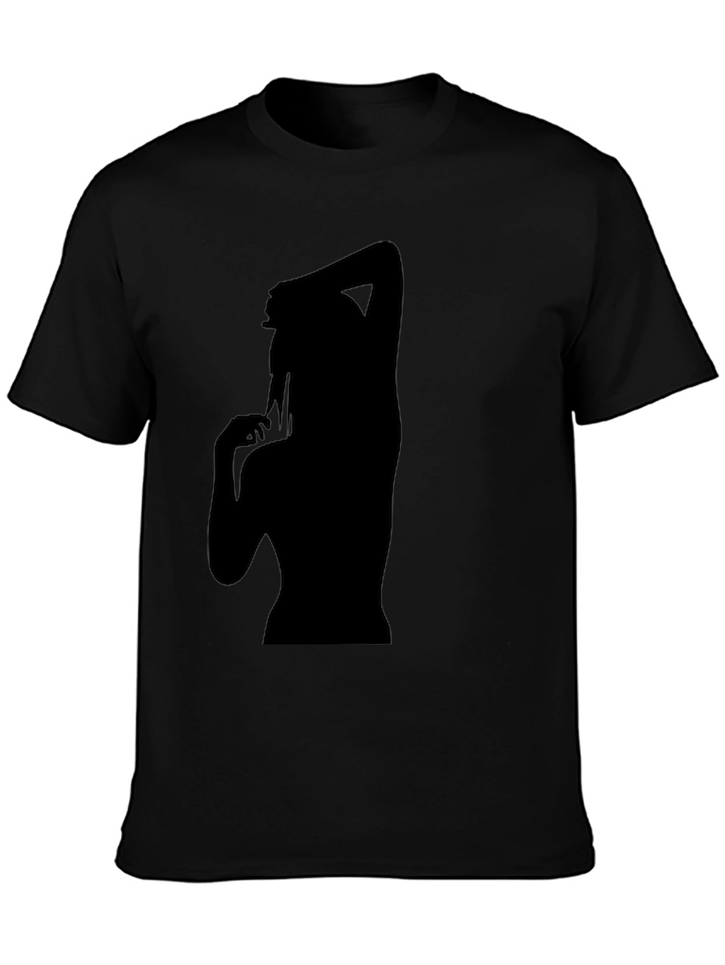 Silhouette Graphic T-Shirt - Trendy Black Tee