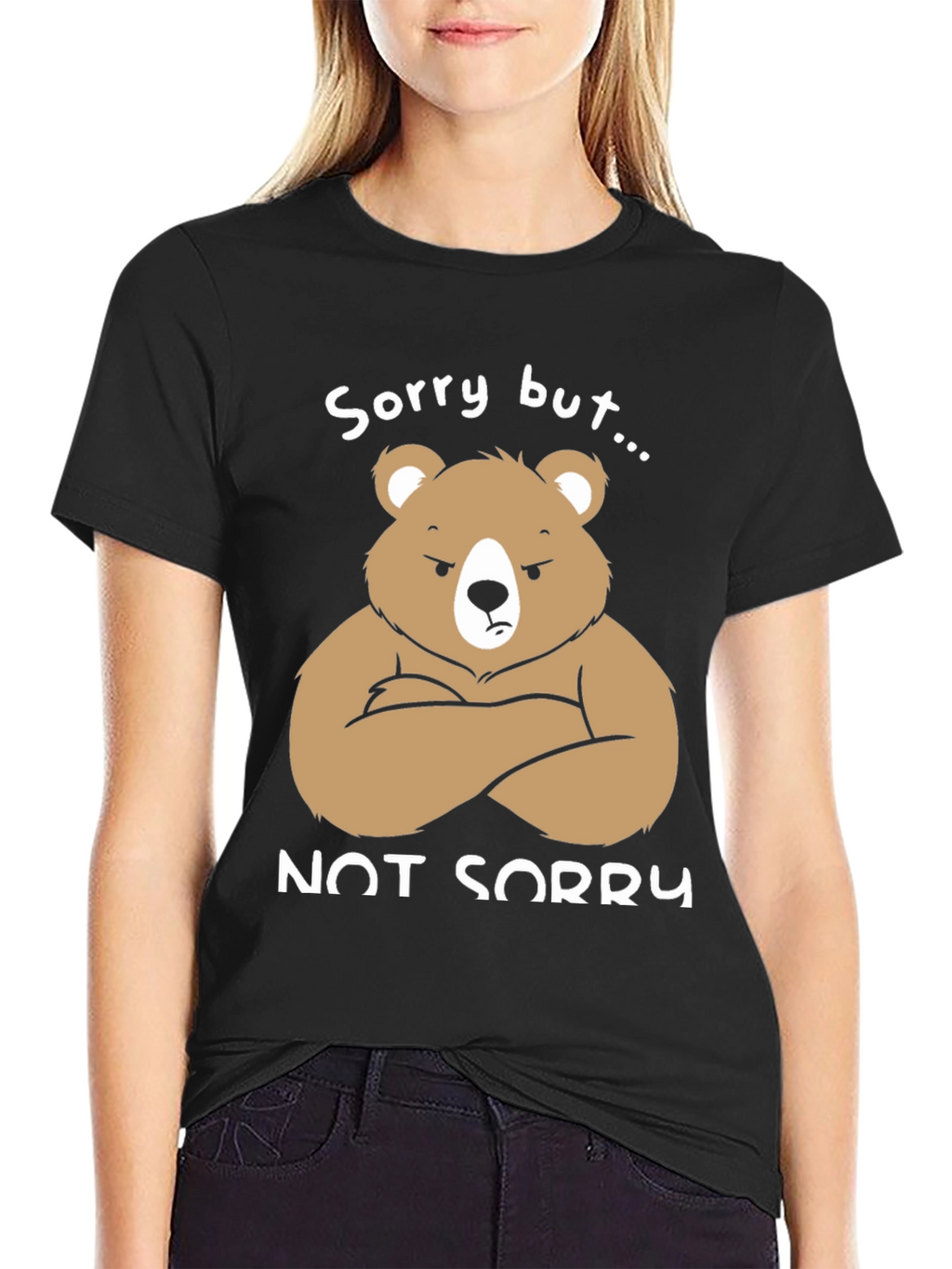 Grumpy Bear Not Sorry Graphic T-Shirt
