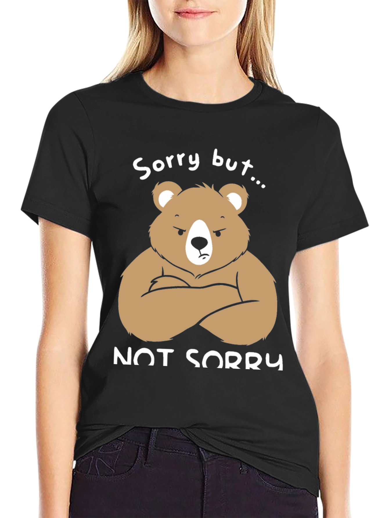 Grumpy Bear Not Sorry Graphic T-Shirt