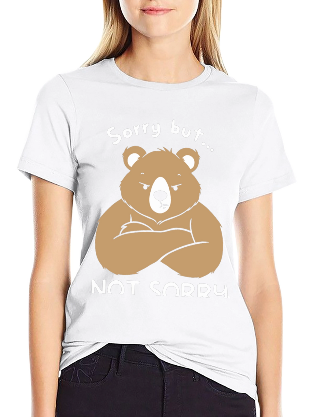 Grumpy Bear Not Sorry Graphic T-Shirt