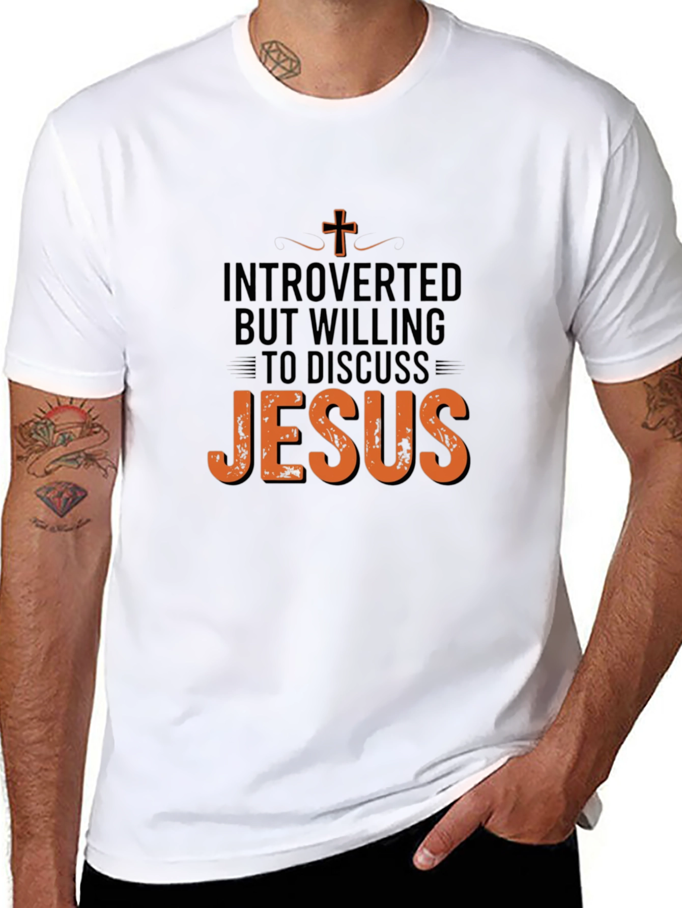 Introverted But Willing to Discuss Jesus T-Shirt