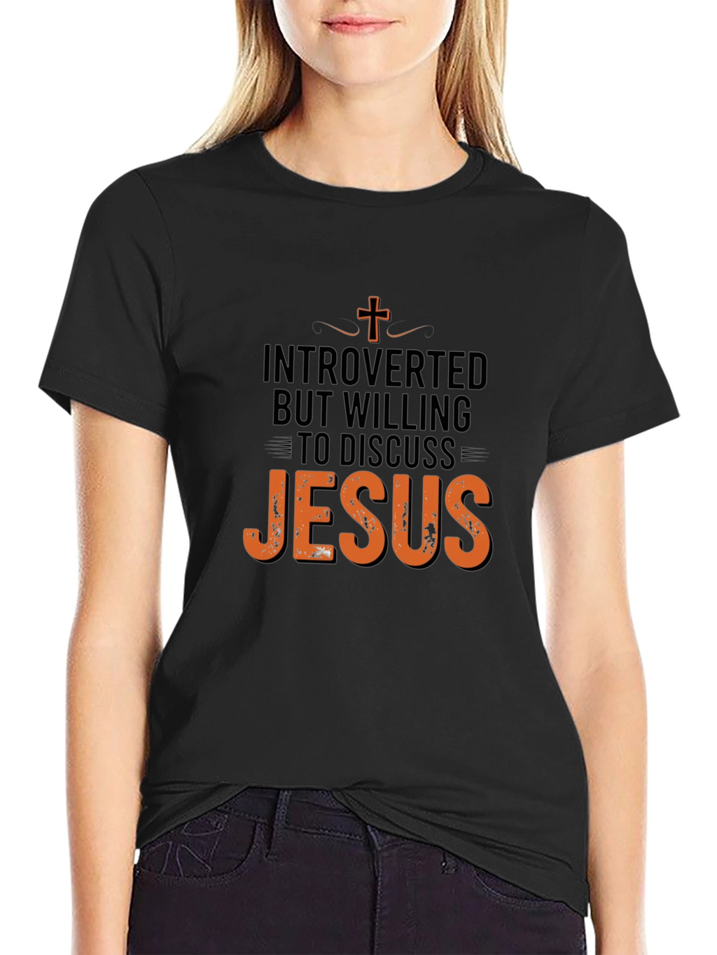 Introverted But Willing to Discuss Jesus T-Shirt