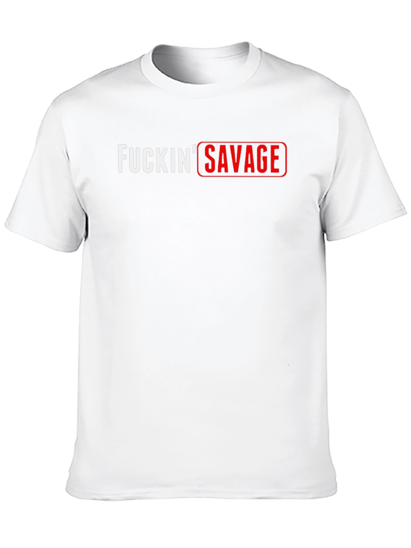 F*ckin Savage Black Graphic Tee - Edgy & Bold