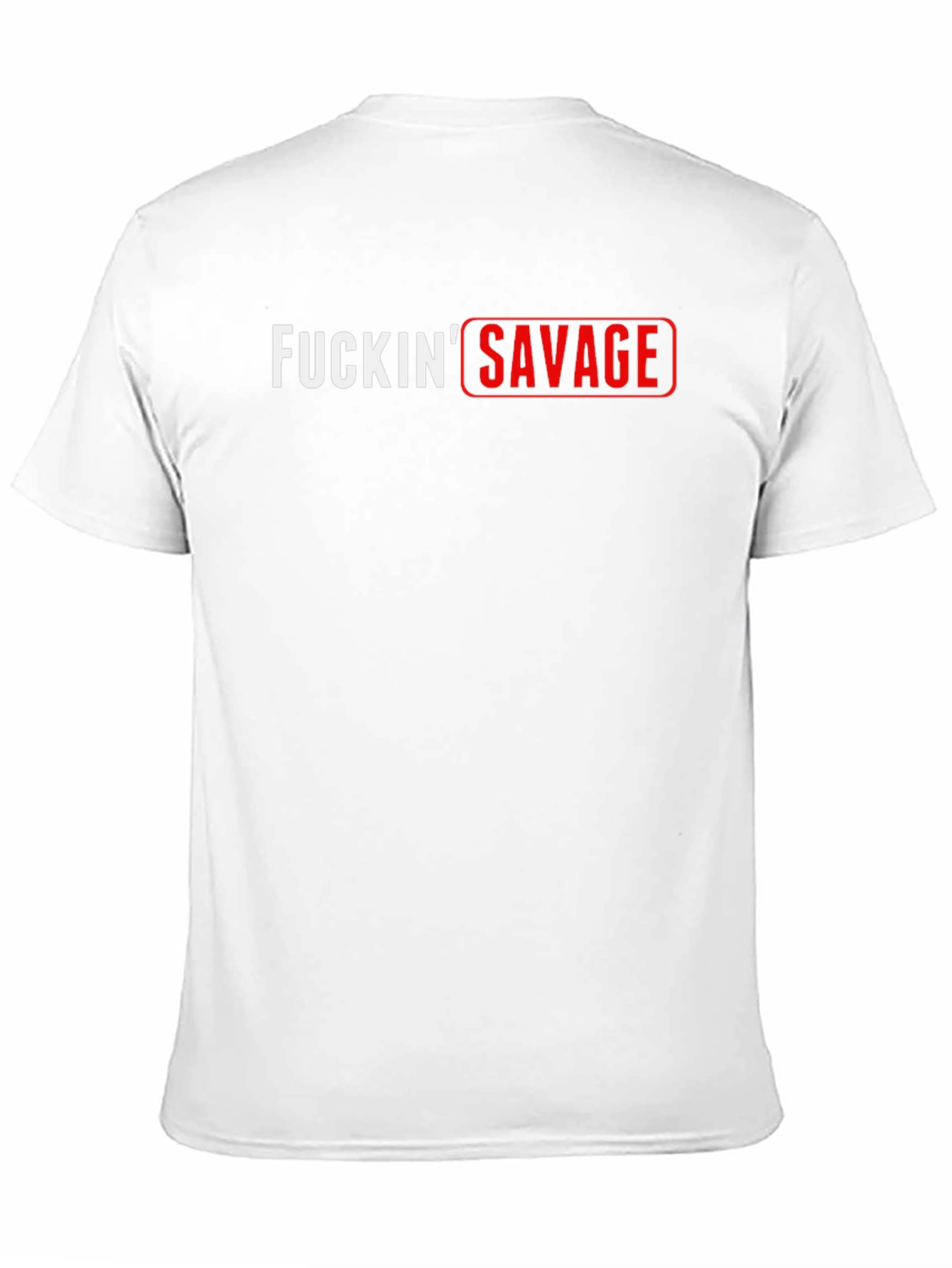 F*ckin Savage Black Graphic Tee - Edgy & Bold