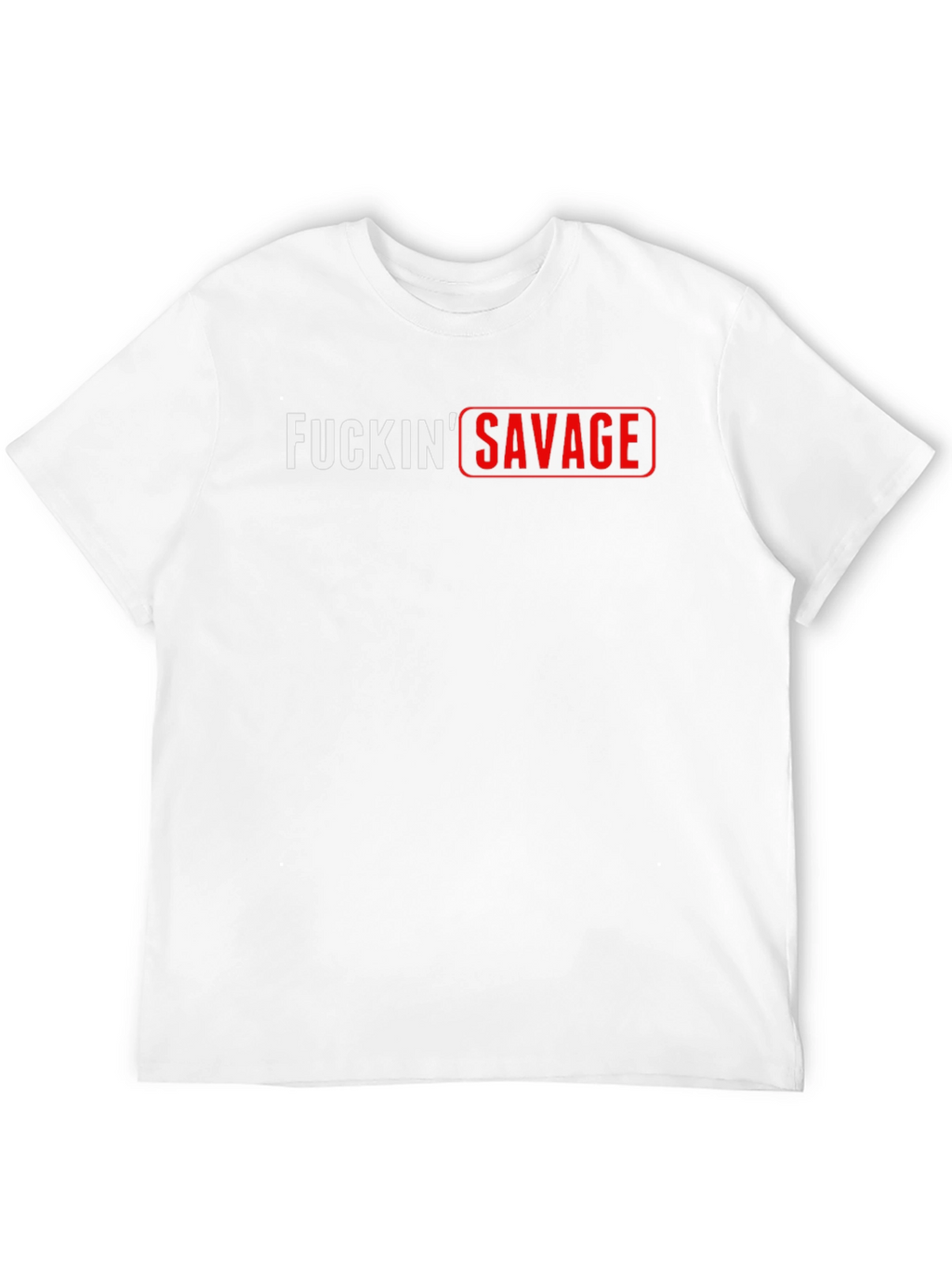 F*ckin Savage Black Graphic Tee - Edgy & Bold