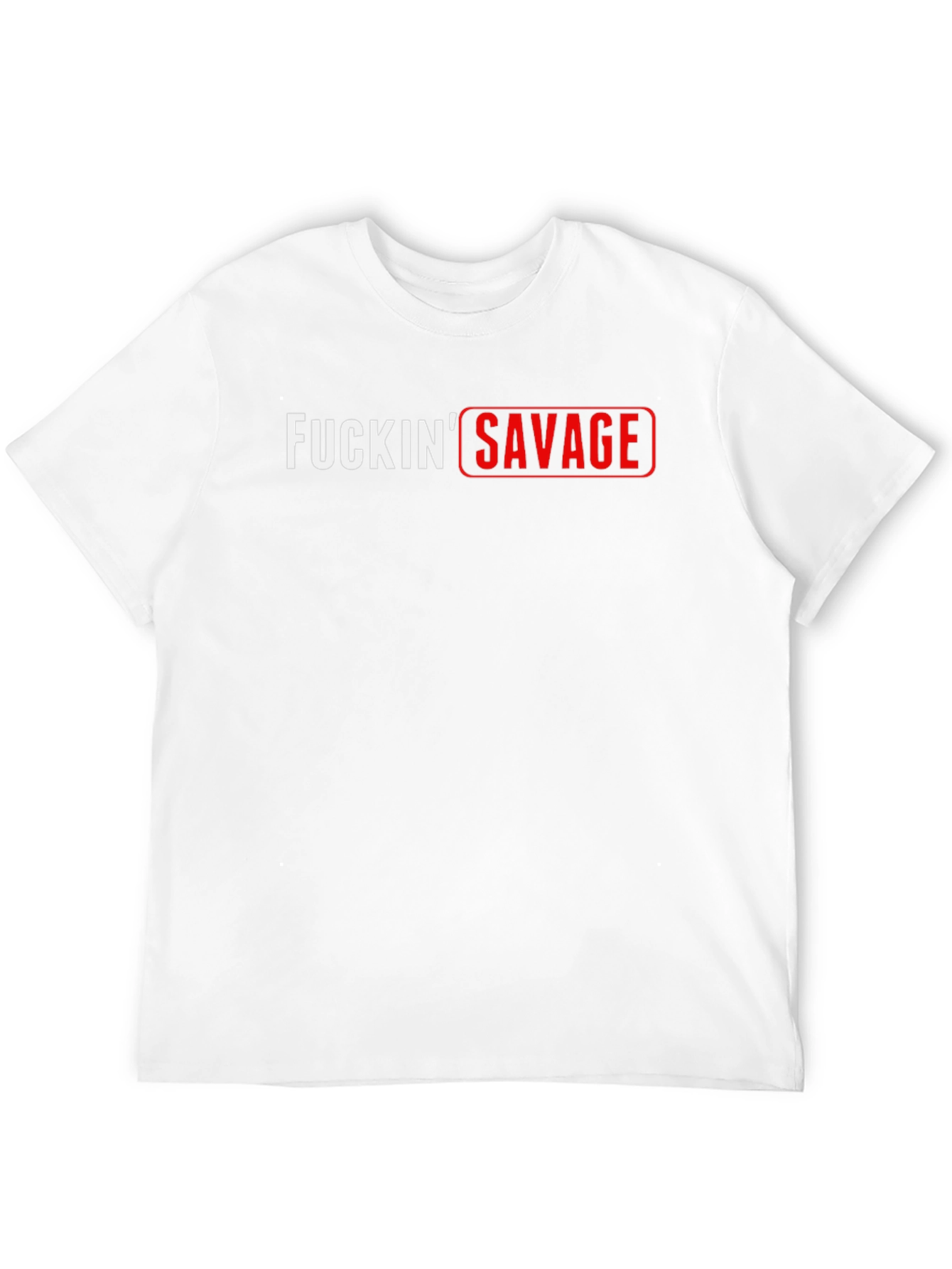 F*ckin Savage Black Graphic Tee - Edgy & Bold