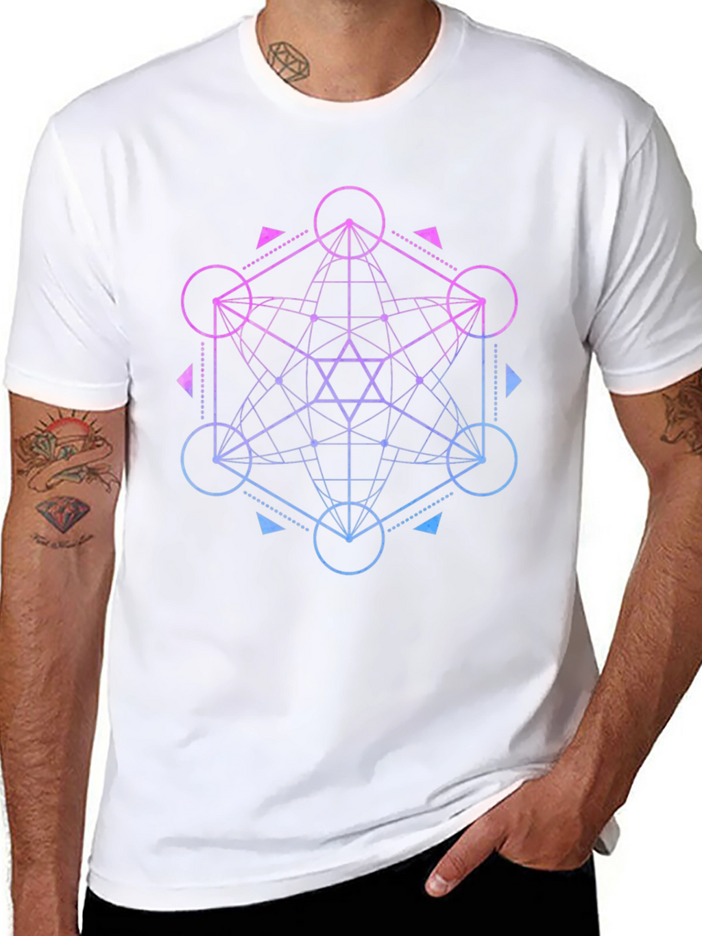 Geometric Metatrons Cube T-Shirt