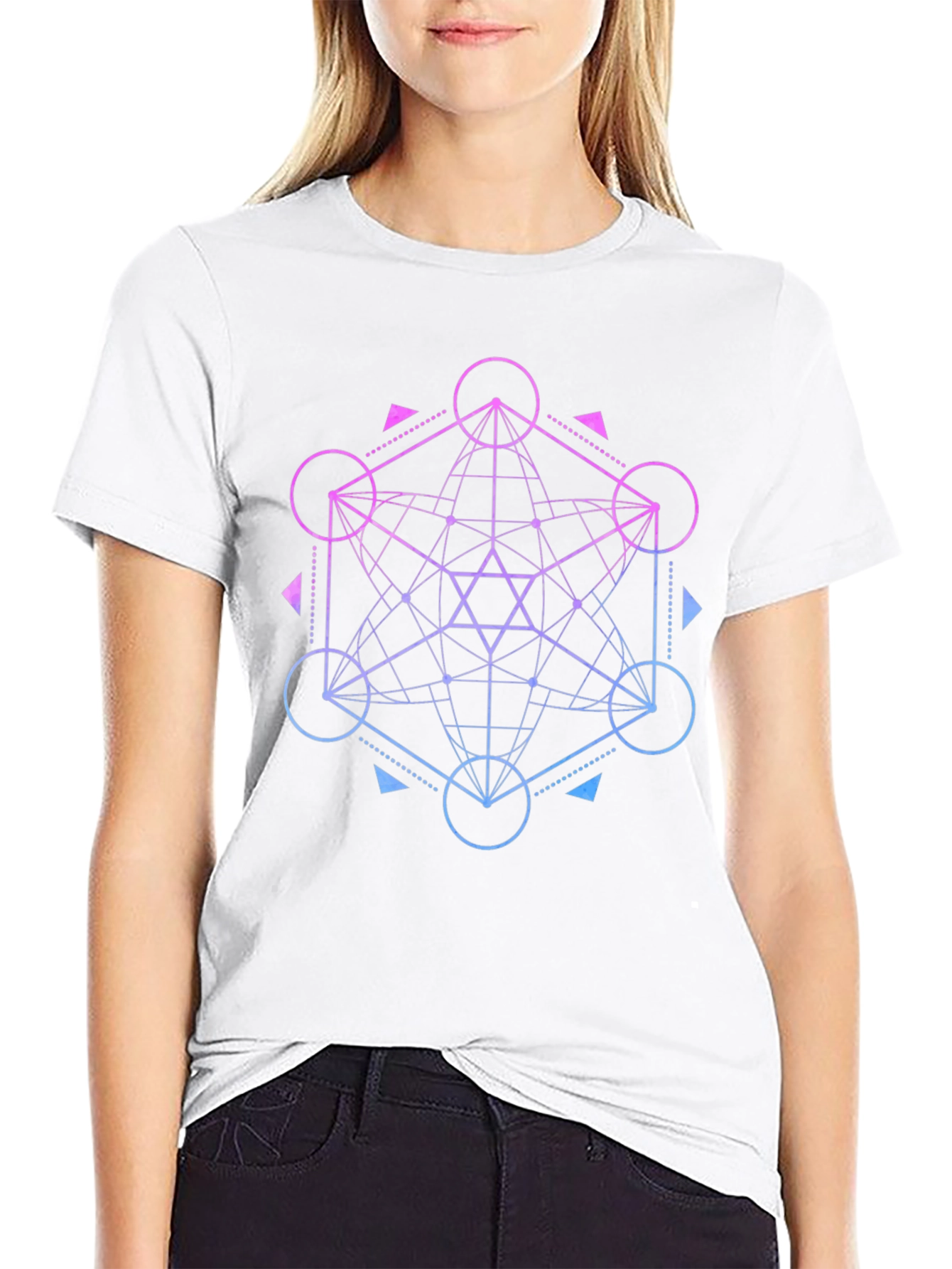 Geometric Metatrons Cube T-Shirt